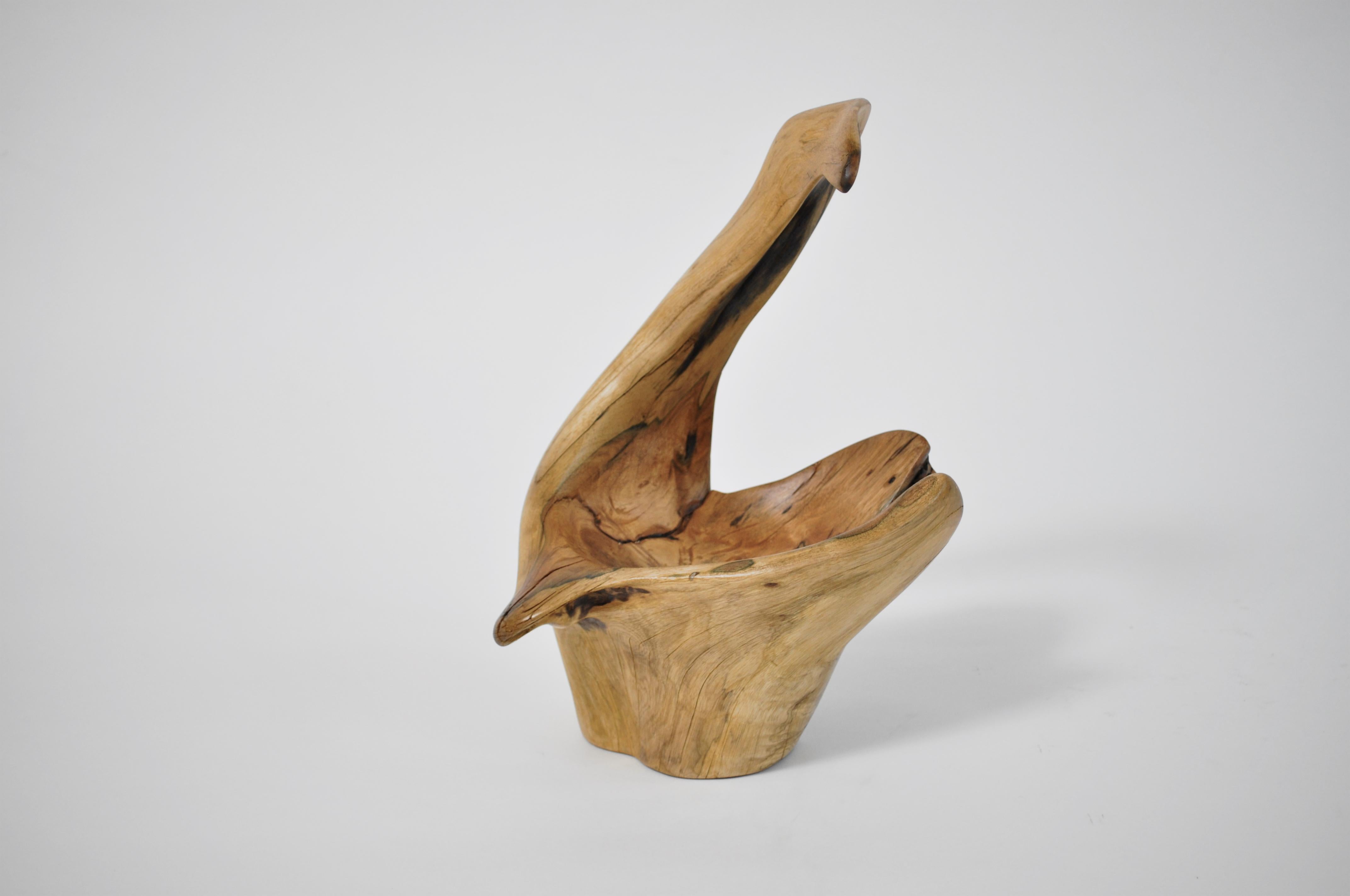 Vessel 1409 by Jörg Pietschmann
Dimensions: D 19 x W 26 x H 32 cm 
Materials: Tropical driftwood.
Finish: polished oil finish.


In Pietschmann’s sculptures, trees that for centuries were part of a landscape and founded in primordial forces tell