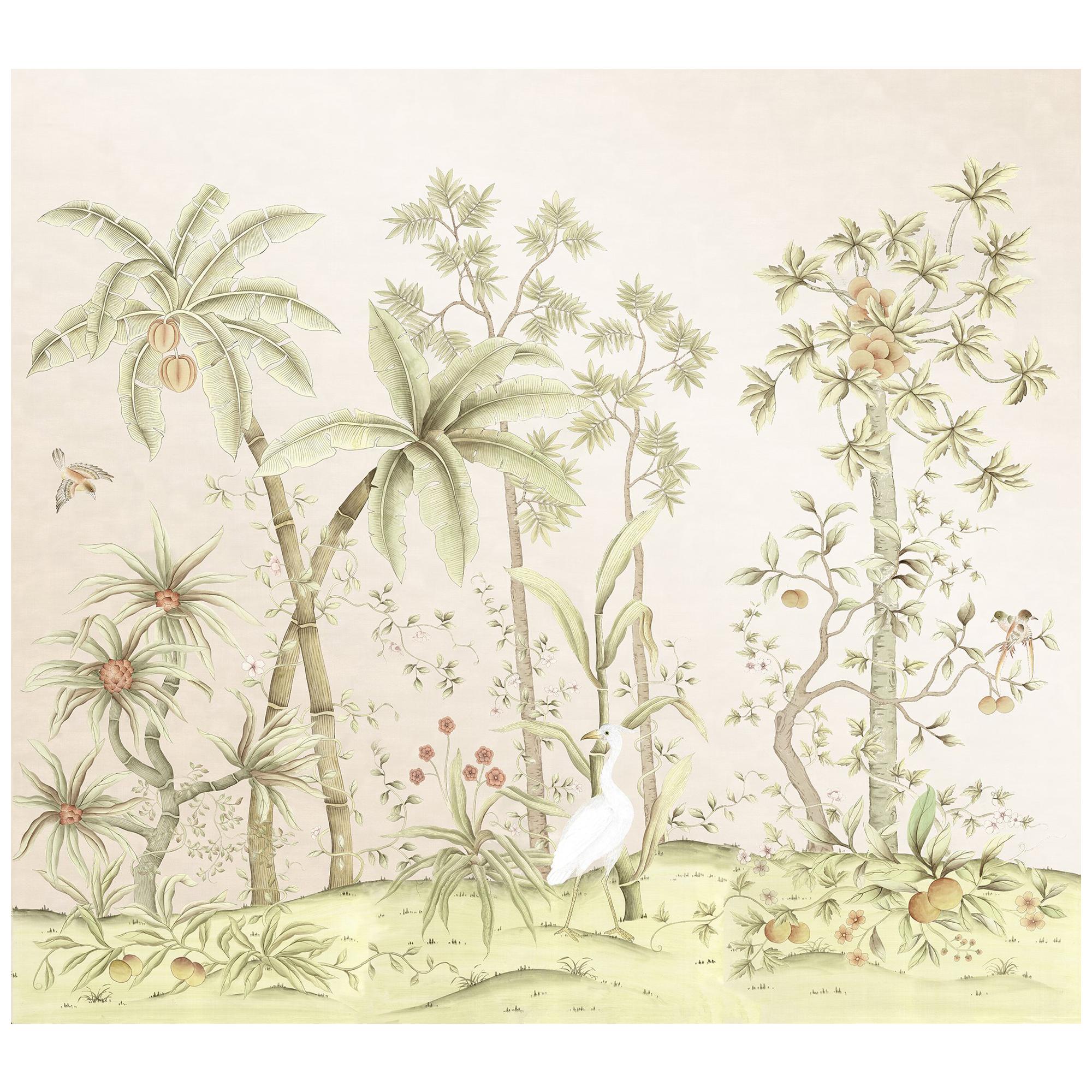 Tropical Forest Chinoiserie Mural