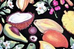 Porcelain Serving Tray PLatter with Tropical Fruits by Limoges