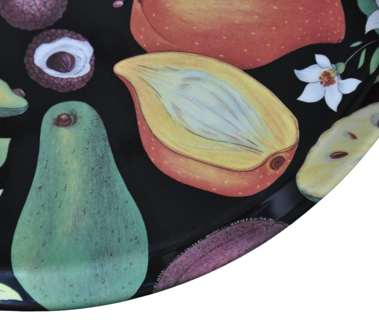 Tropisches Obst-Porzellantablett von Philippe Deshoulieres für Limoges im Zustand „Hervorragend“ im Angebot in Miami, FL