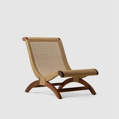 Tropical Hardwood and Rattan, Butaque Chair, Outdoor Use, Licensed Reedition