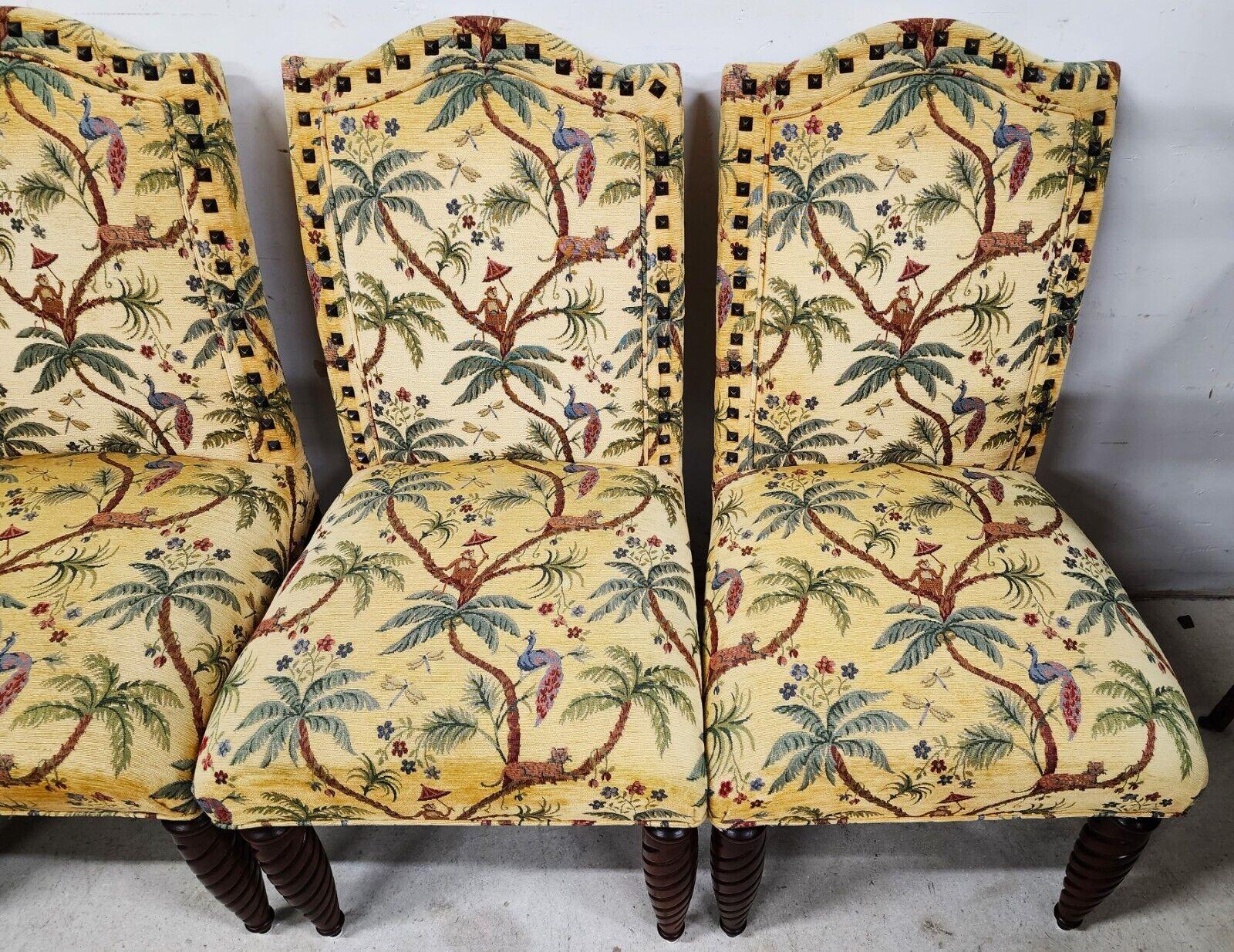 Tropical Jungle Dining Chairs Set of 8 For Sale 2