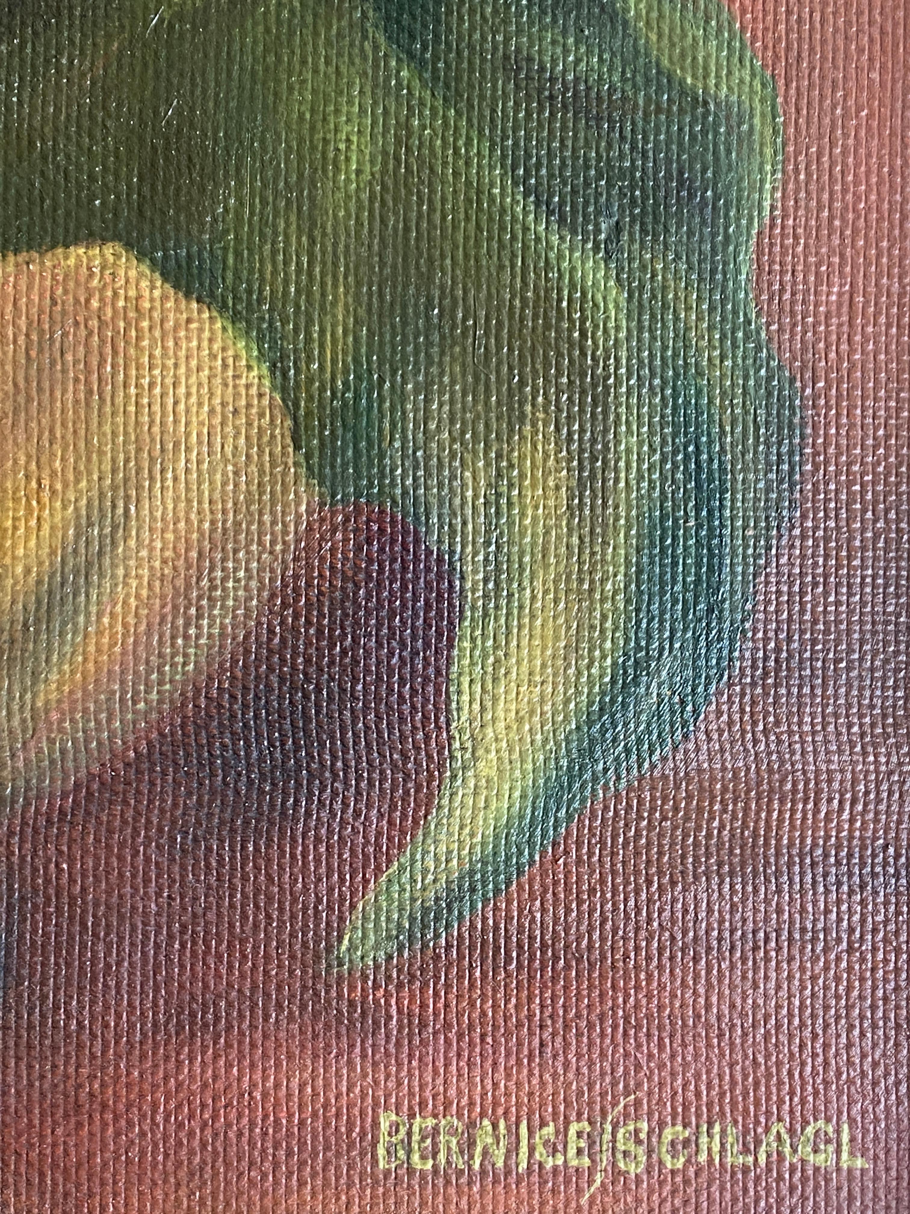 Mid-20th Century Tropical Oil on Board Titled 