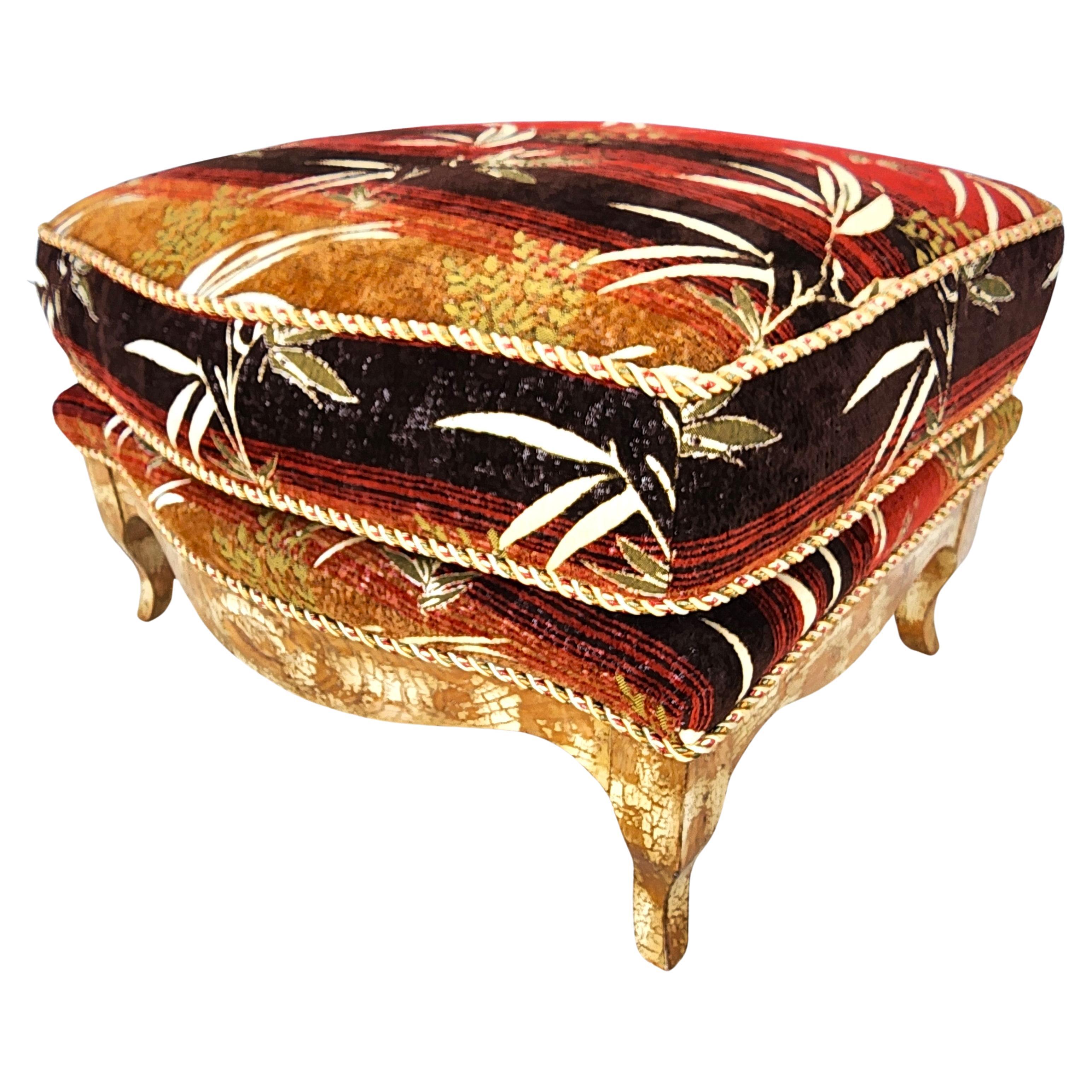 Tropical Ottoman Palm Beach by Swaim For Sale