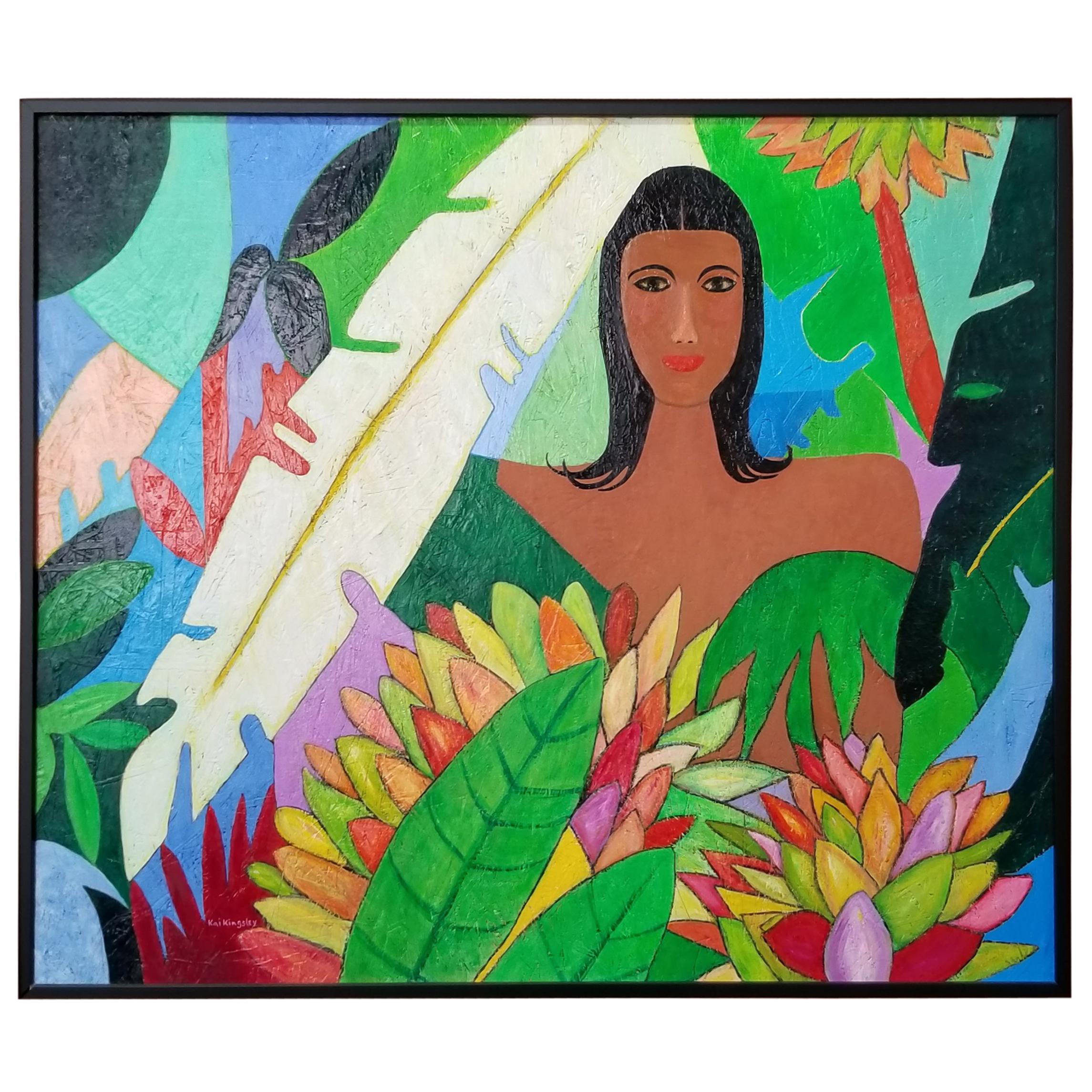 Tropical Painting by Kai Kingsley For Sale