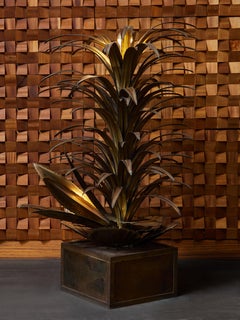 Tropical Plant Floor Lamp by Maison Jansen