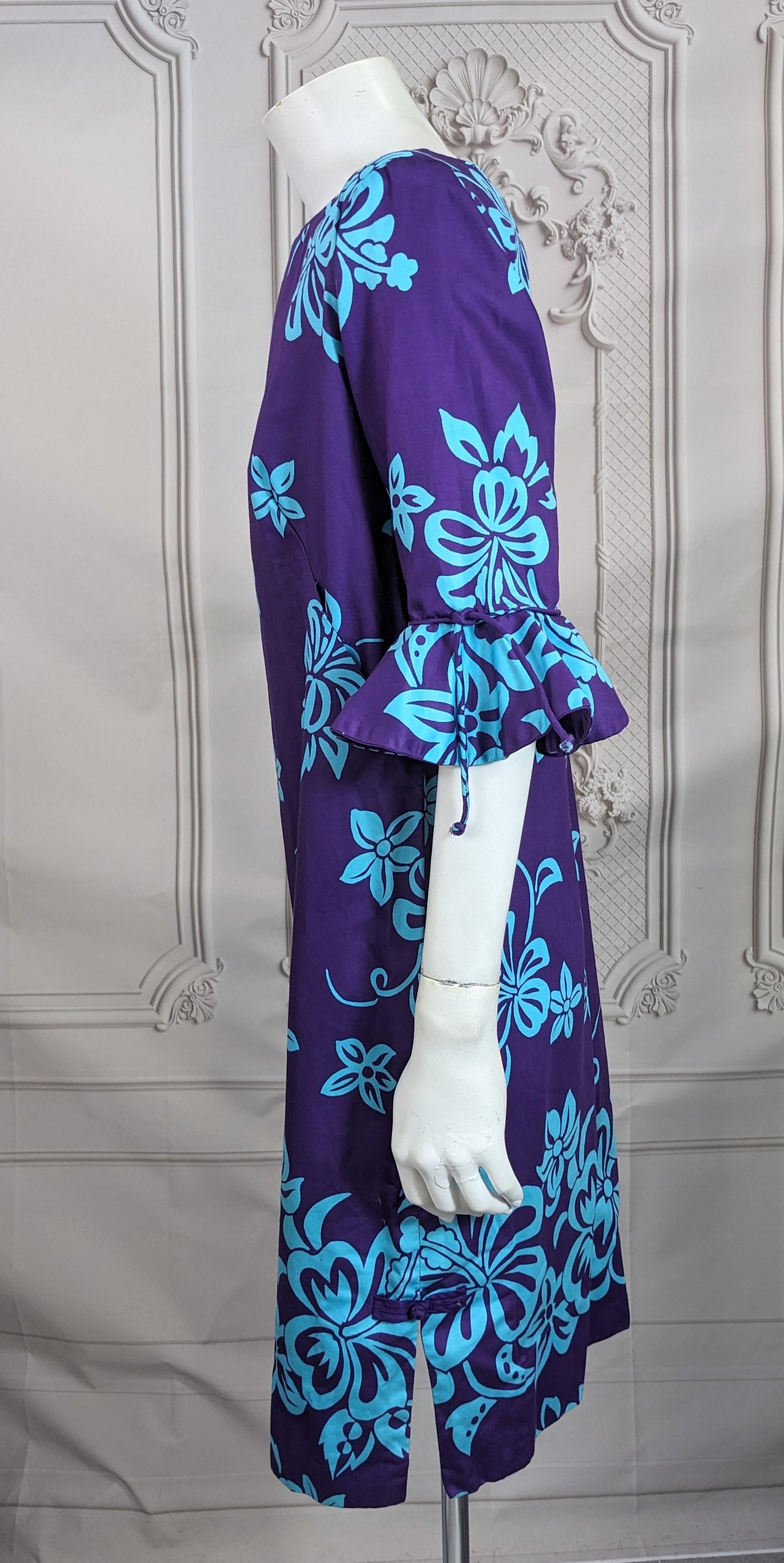 Women's or Men's Tropical Print Mid Century Sheath For Sale