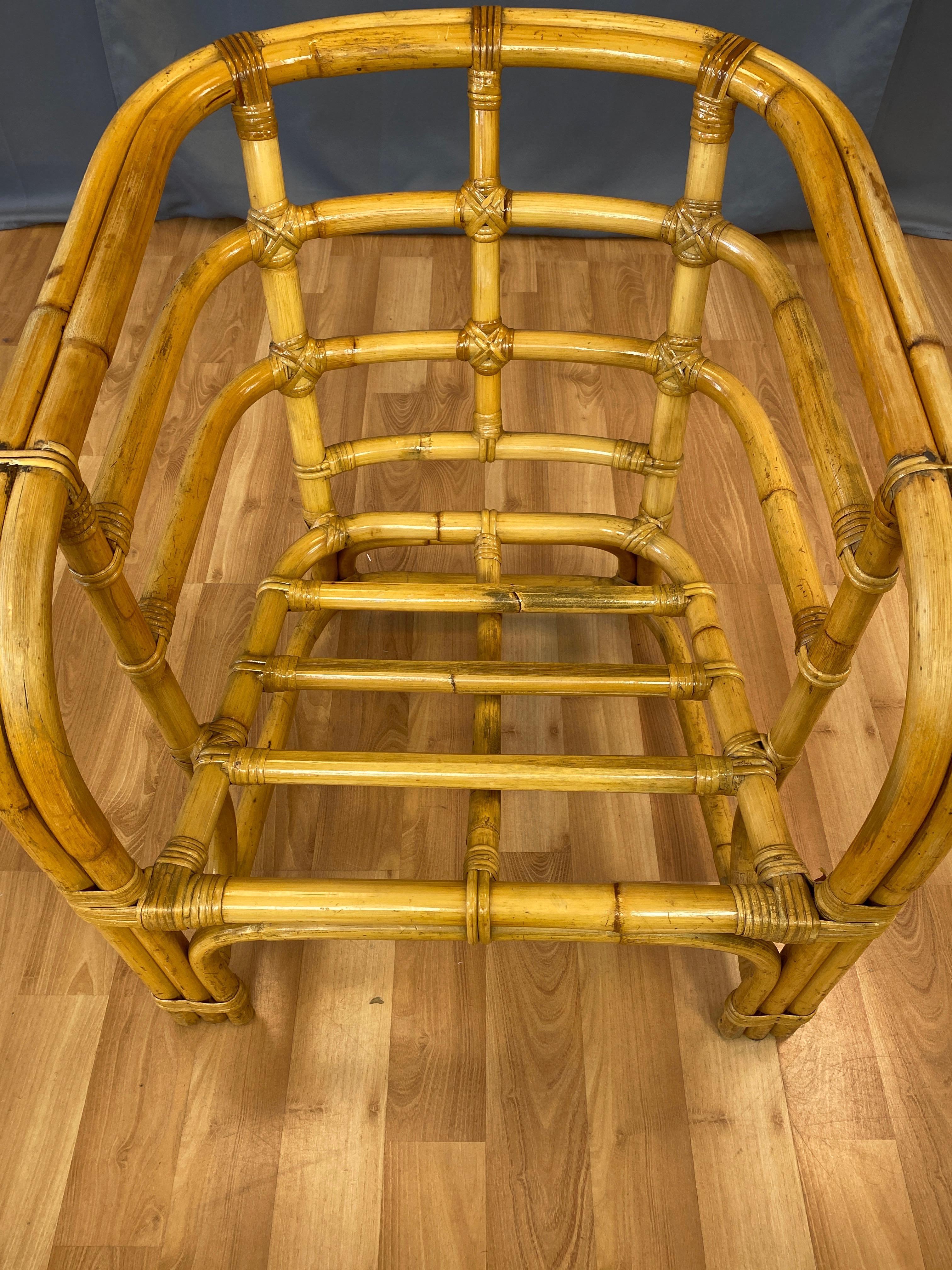 Tropical Sun Co. Rattan Armchair, 1940s 2