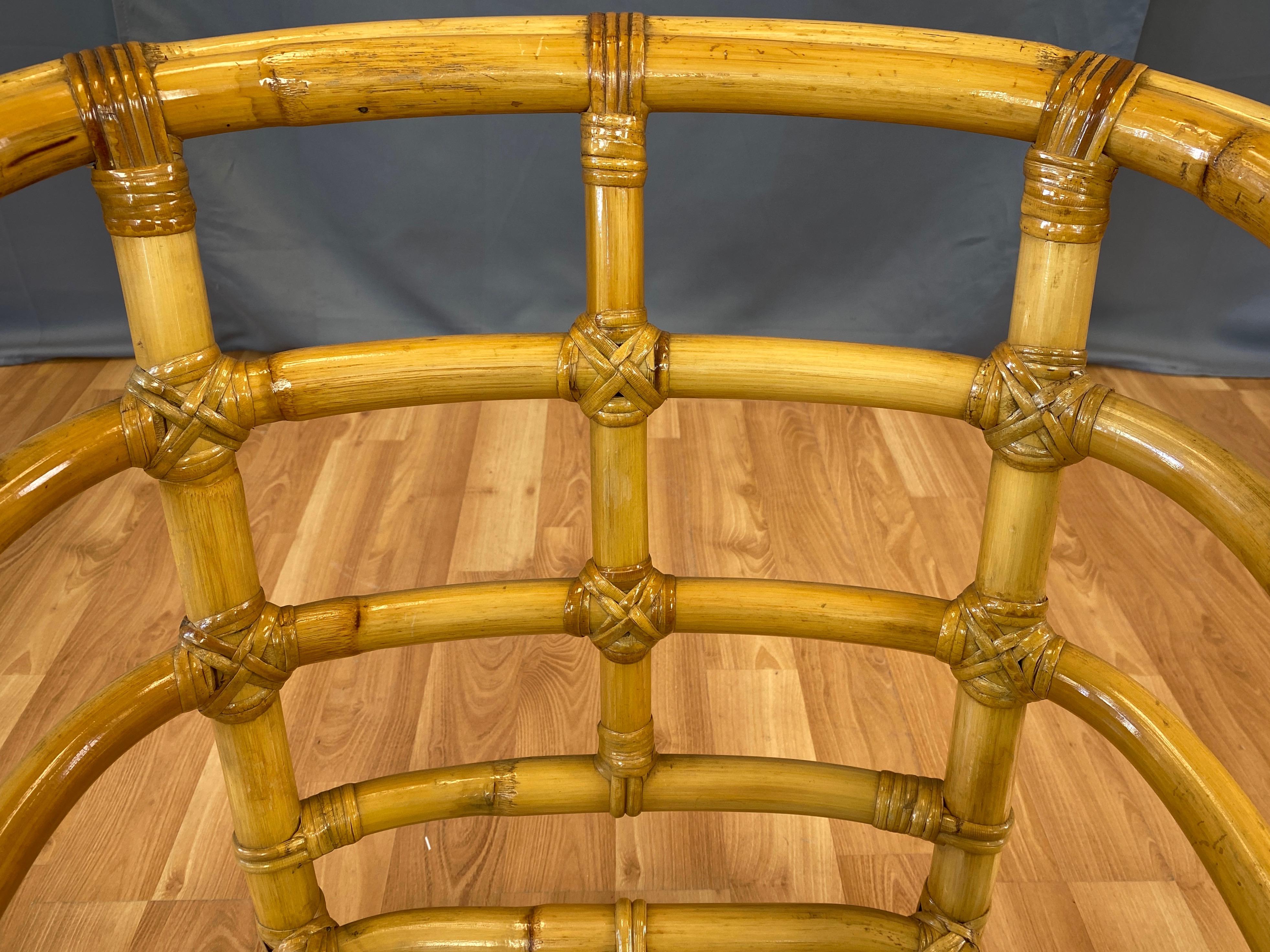 Tropical Sun Co. Rattan Armchair, 1940s 3