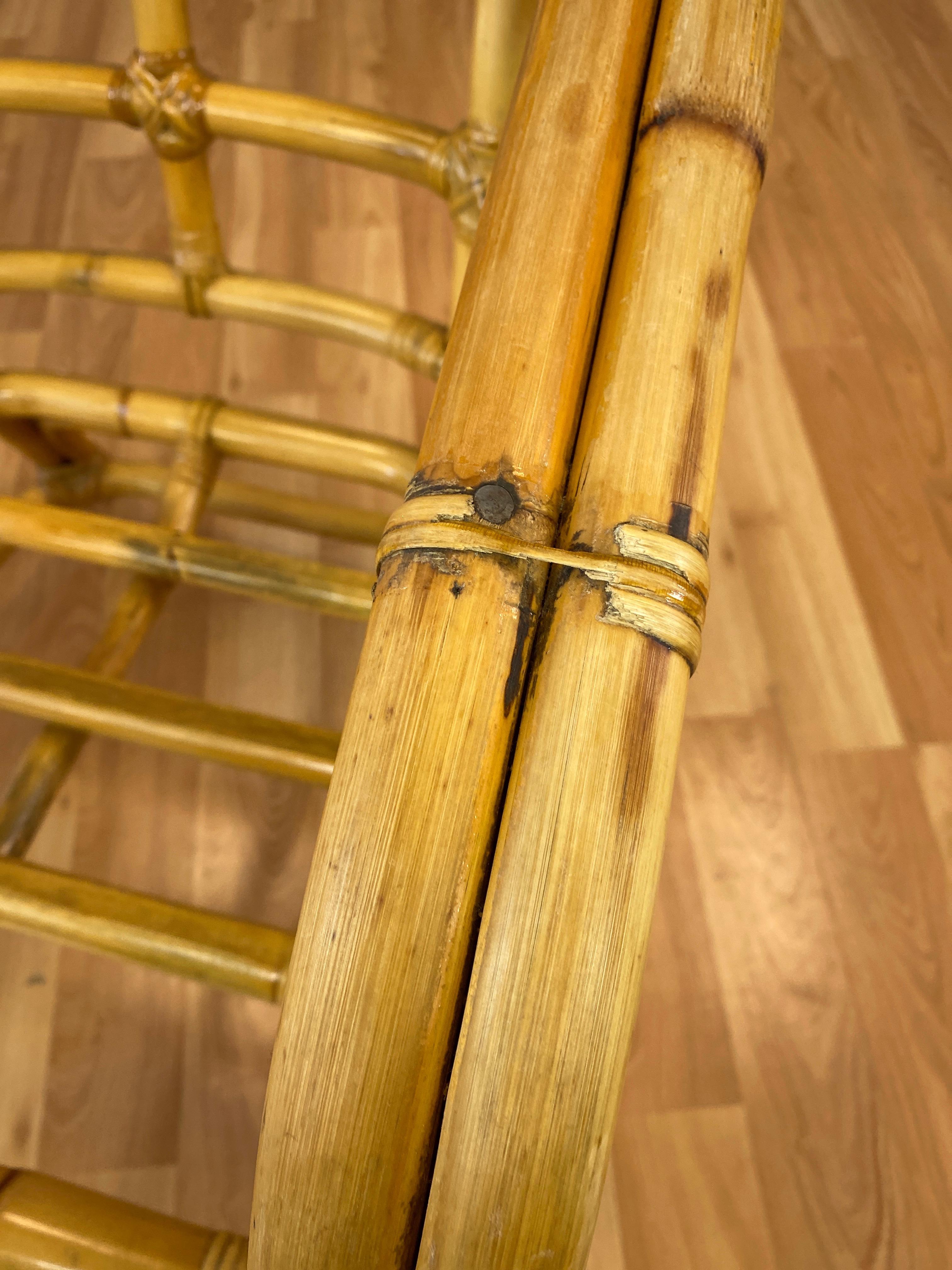 Tropical Sun Co. Rattan Armchair, 1940s 7
