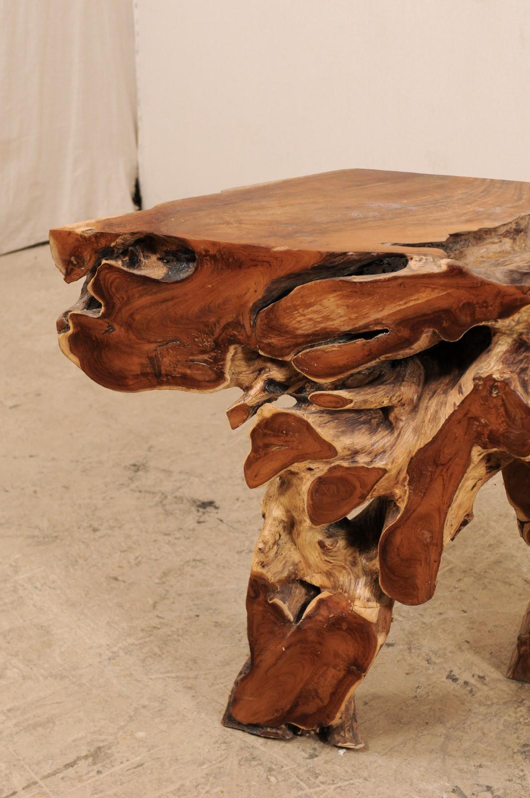 Tropical Teak Root Console Table In Good Condition In Atlanta, GA