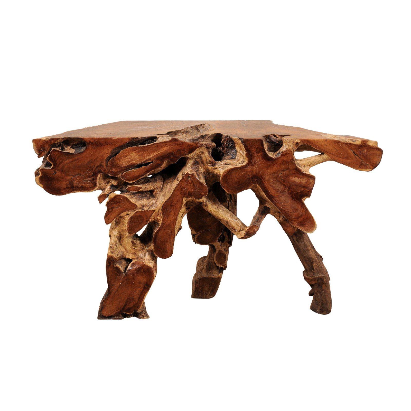 Tropical Teak Root Console Table