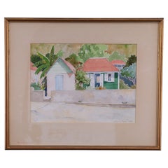 Tropical Watercolor Painting on Paper by Alanna Fagan
