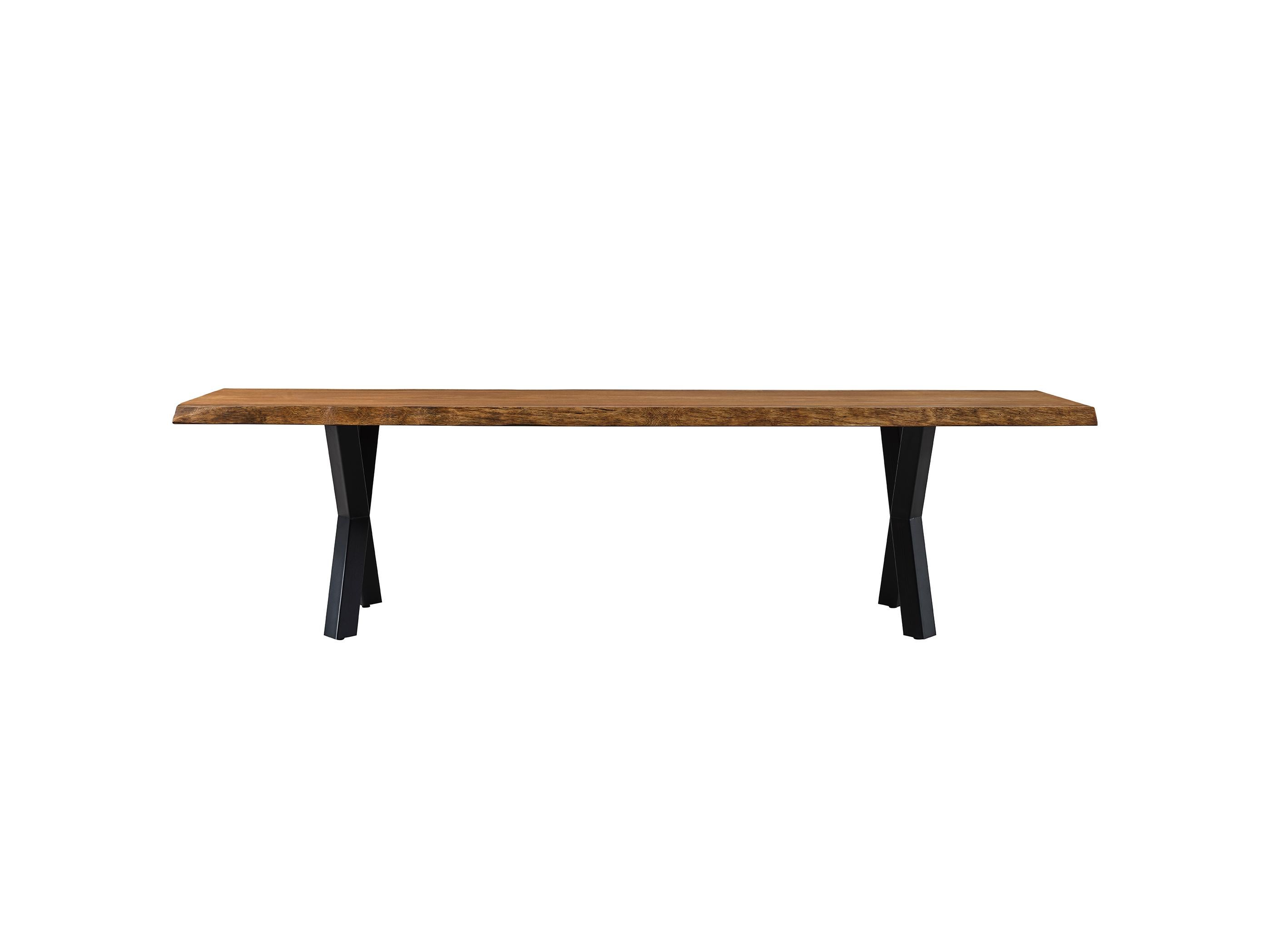 Brushed Solid Wood Dining Table - Custom Made Natural Wooden Dining Room Table For Sale