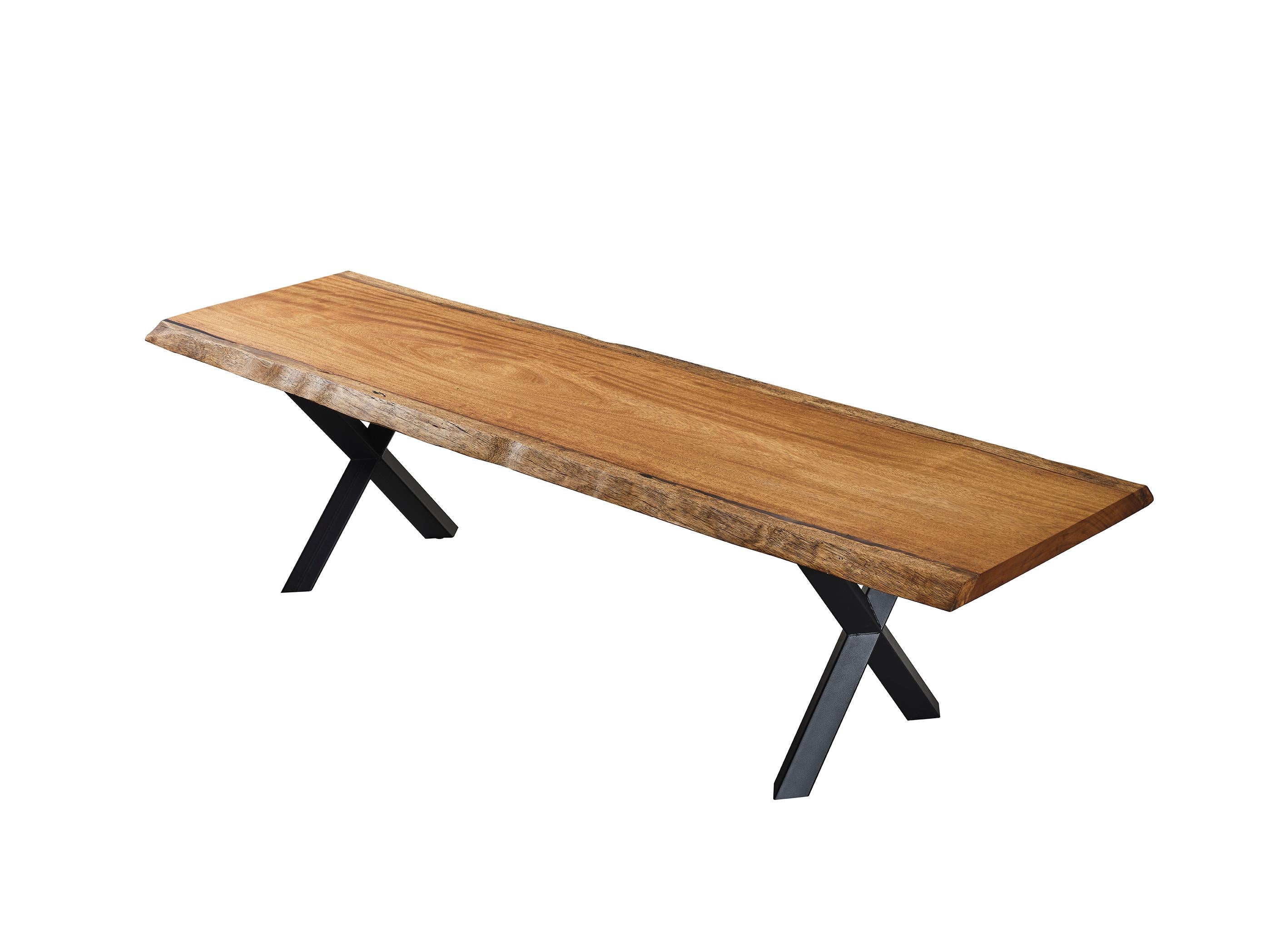 Solid Wood Dining Table - Custom Made Natural Wooden Dining Room Table For Sale 1