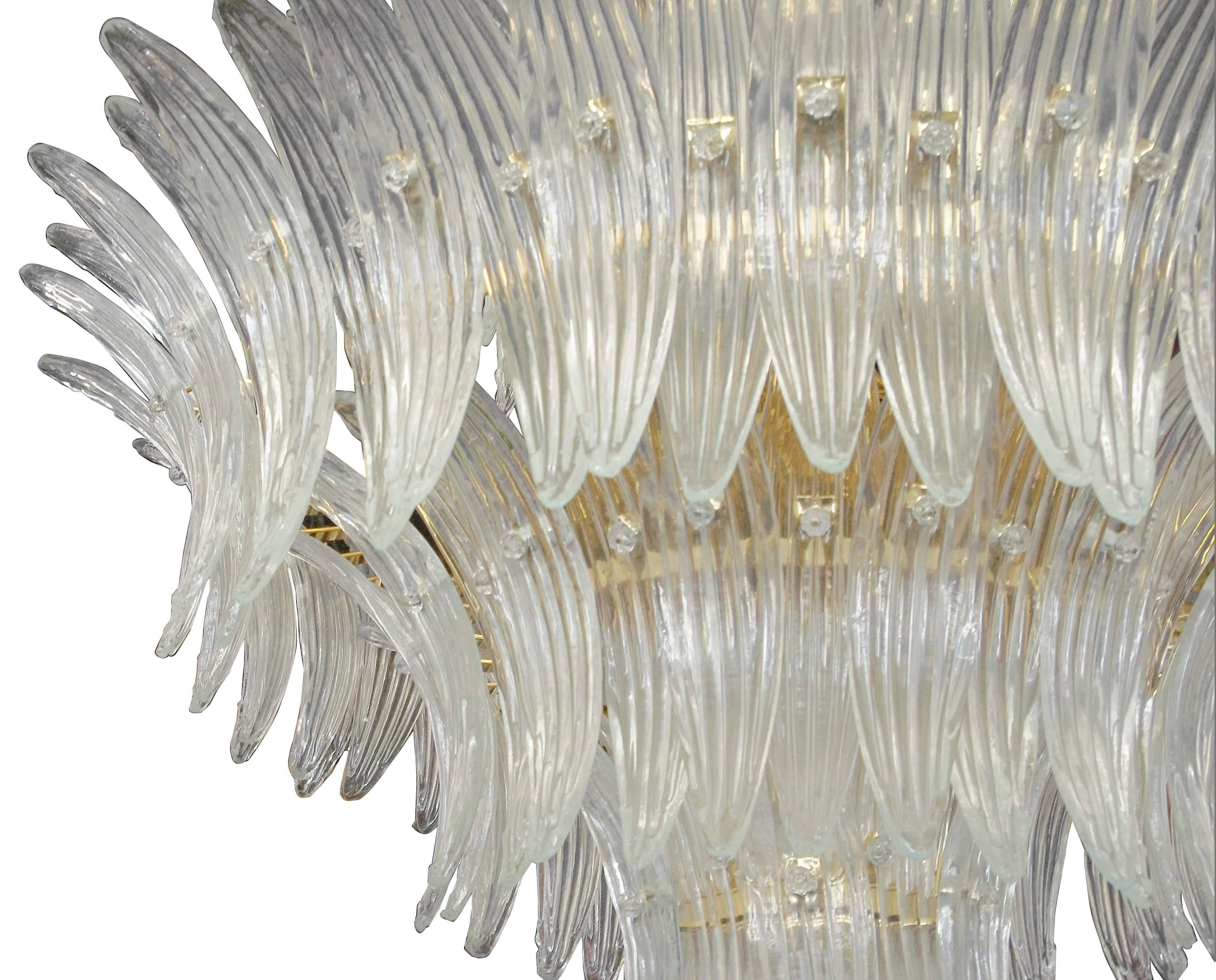 Italiano Lampadario Tropicale Palmette di Fabio Ltd in vendita