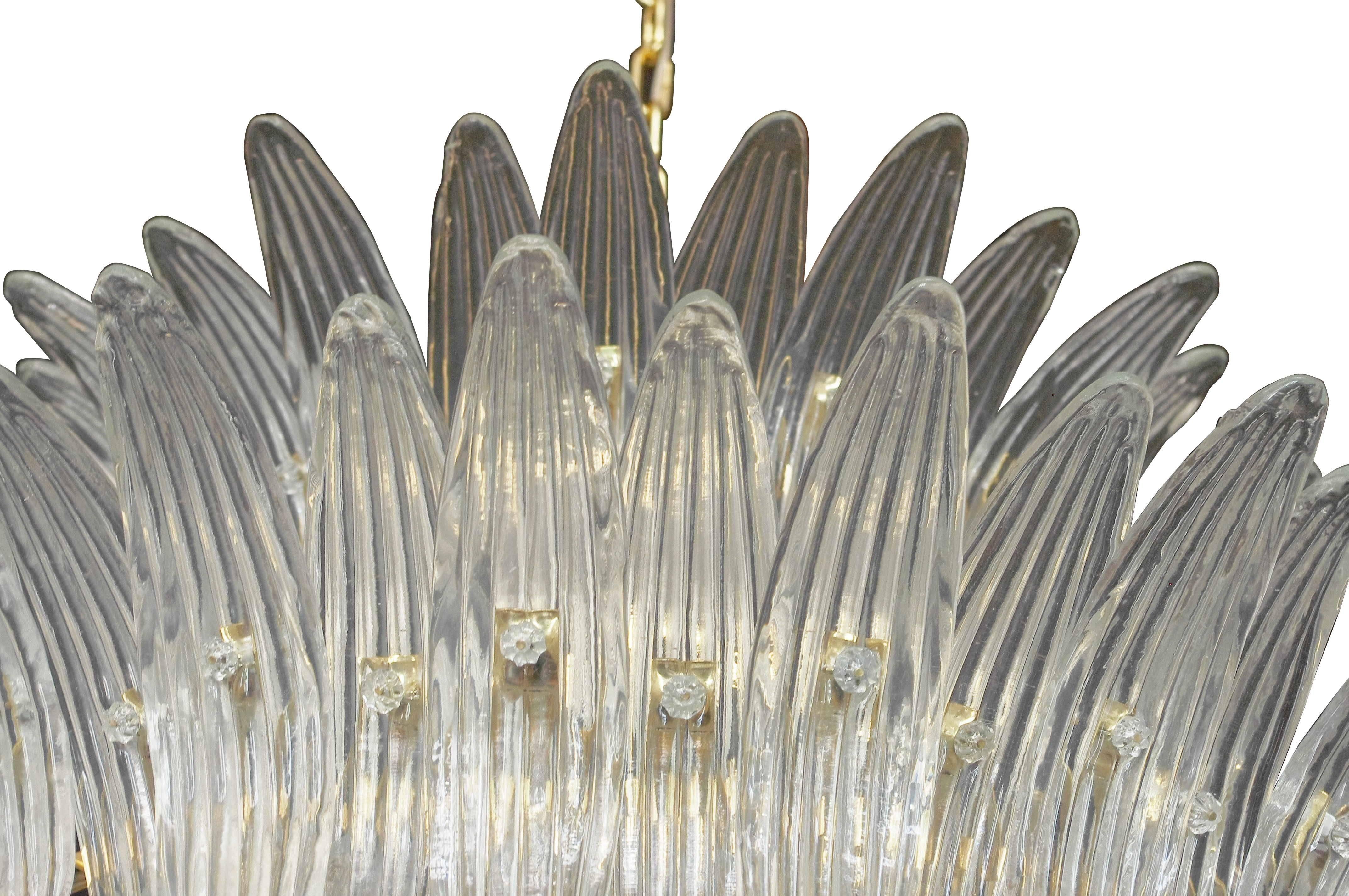 XXI secolo e contemporaneo Lampadario Tropicale Palmette di Fabio Ltd in vendita