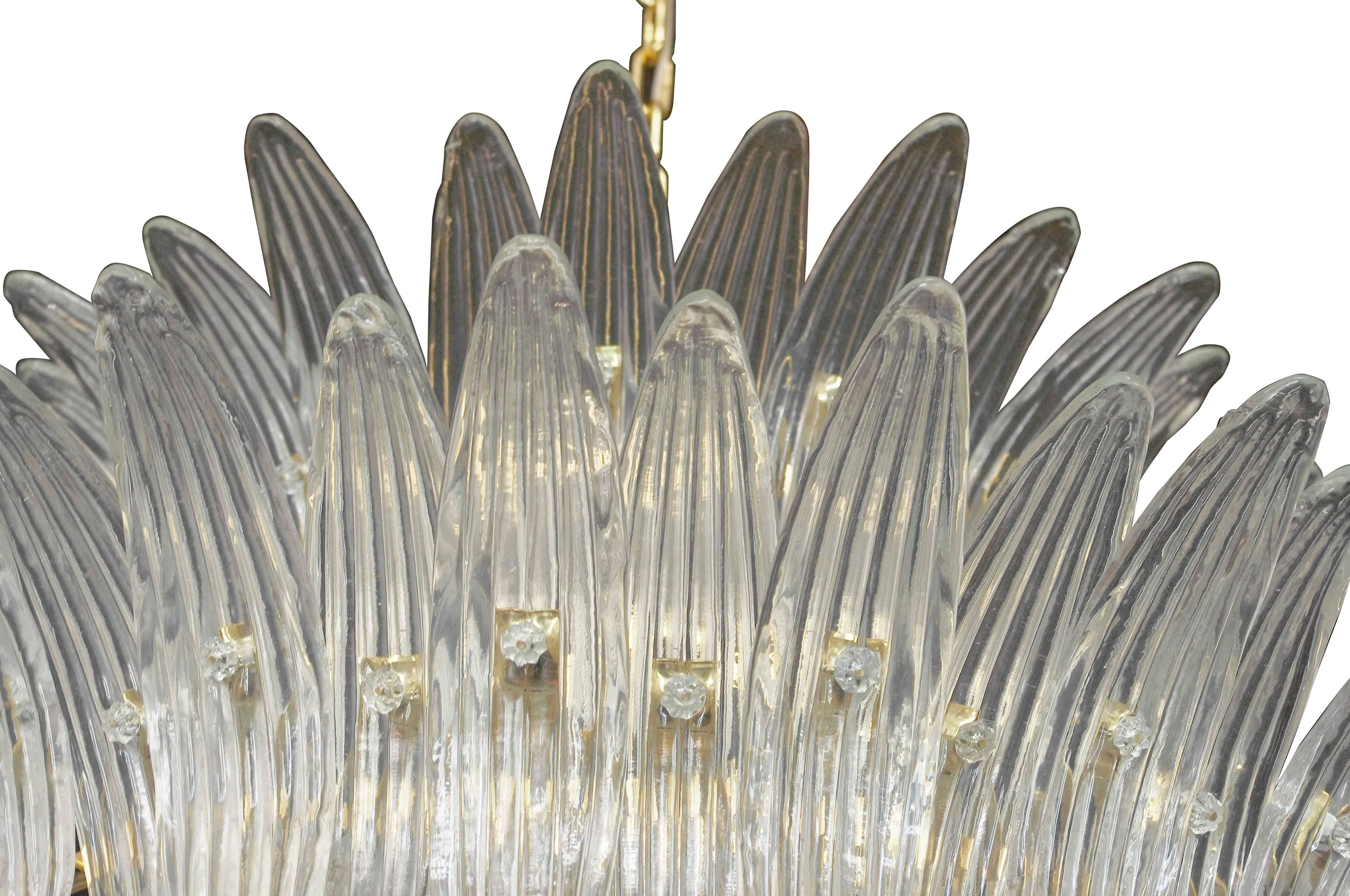 XXI secolo e contemporaneo Lampadario Tropicale Palmette di Fabio Ltd in vendita