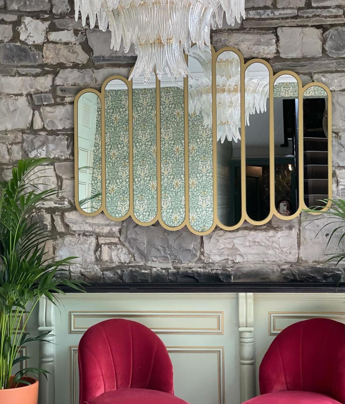 Gold Plate Tropicale Palmette Chandelier by Fabio Ltd For Sale