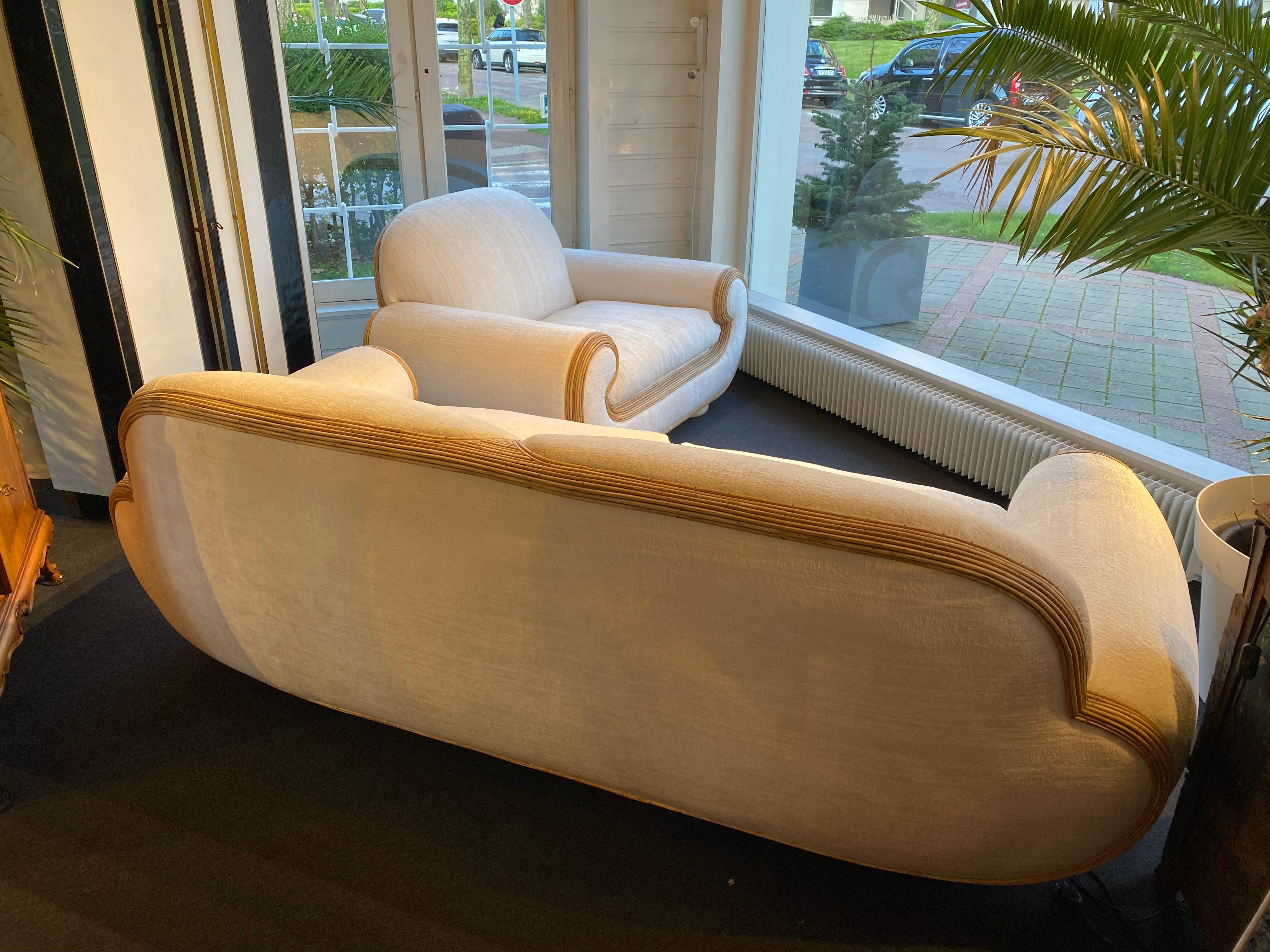 Sofa „Tropicalist“ von Vivai del Sud, Italien, 1970er Jahre (Wolle) im Angebot