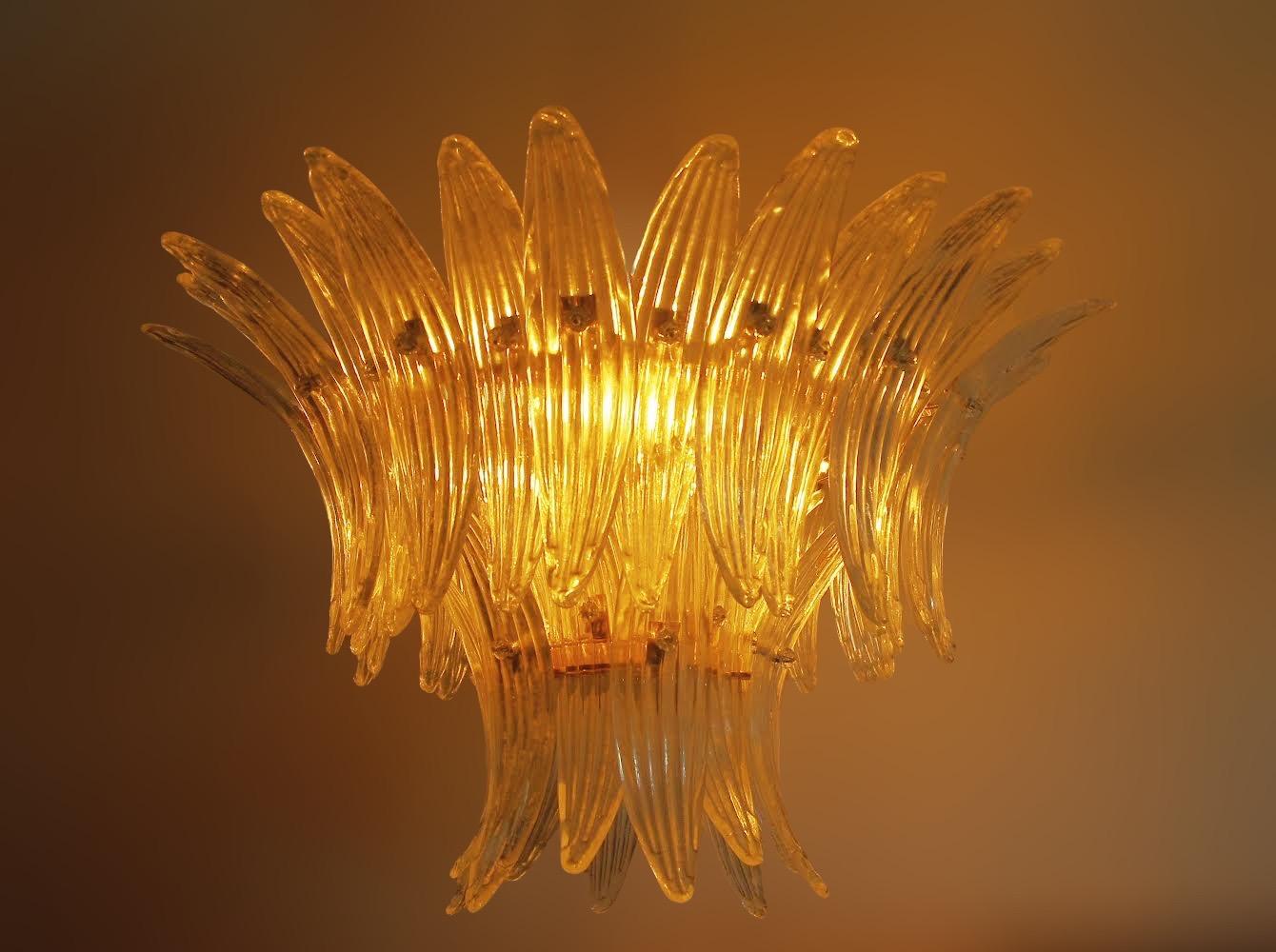 Tropicana Palmette Chandelier In Good Condition For Sale In Los Angeles, CA