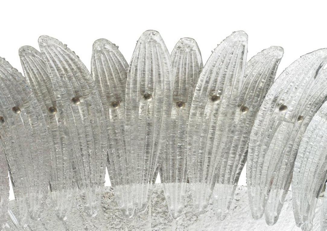 Mid-Century moderno Tropico Palmette Flush Mount di Fabio Ltd in vendita