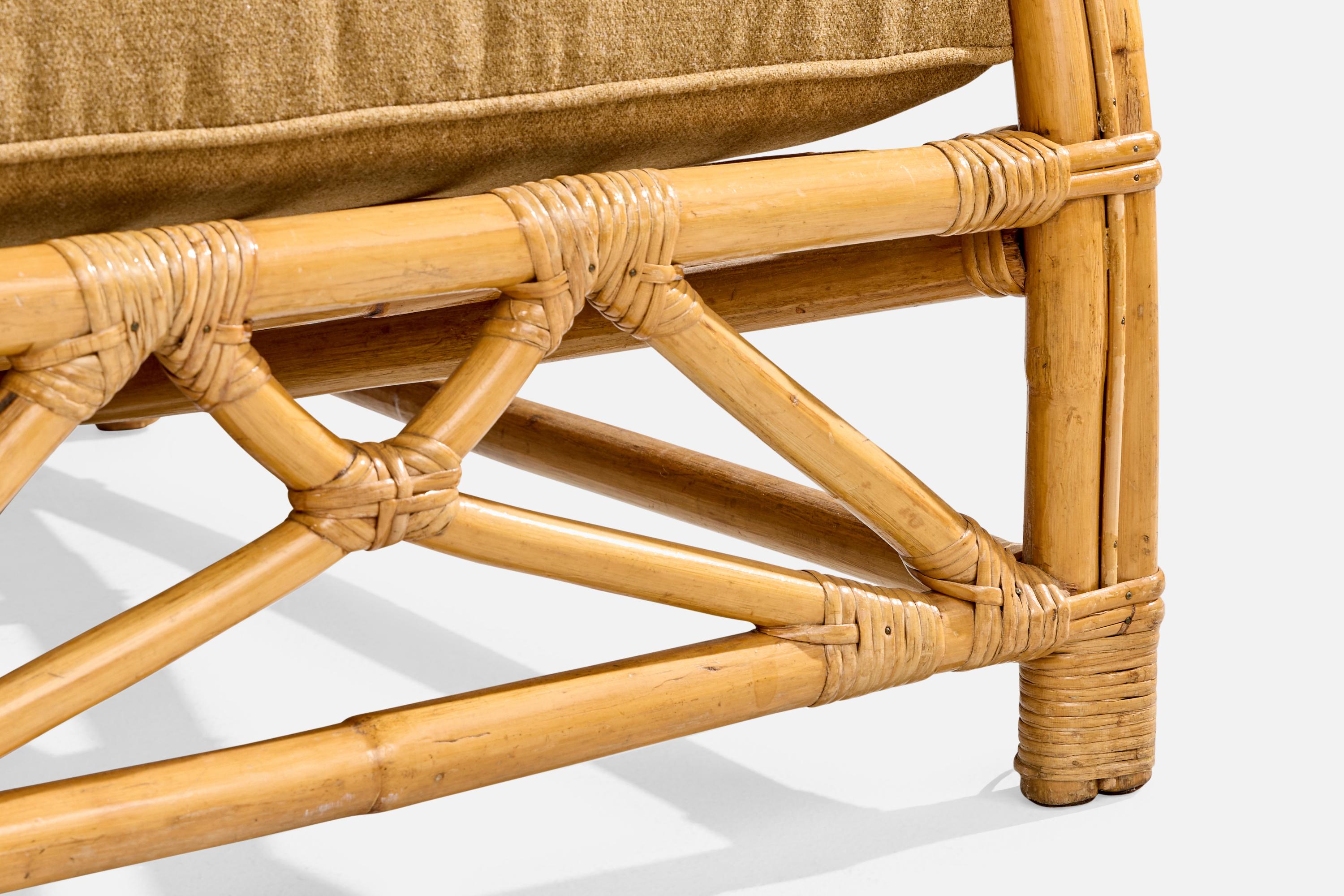 Tropicraft, chaises longues, bambou, rotin, tissu, Philippines, années 1950 en vente 7