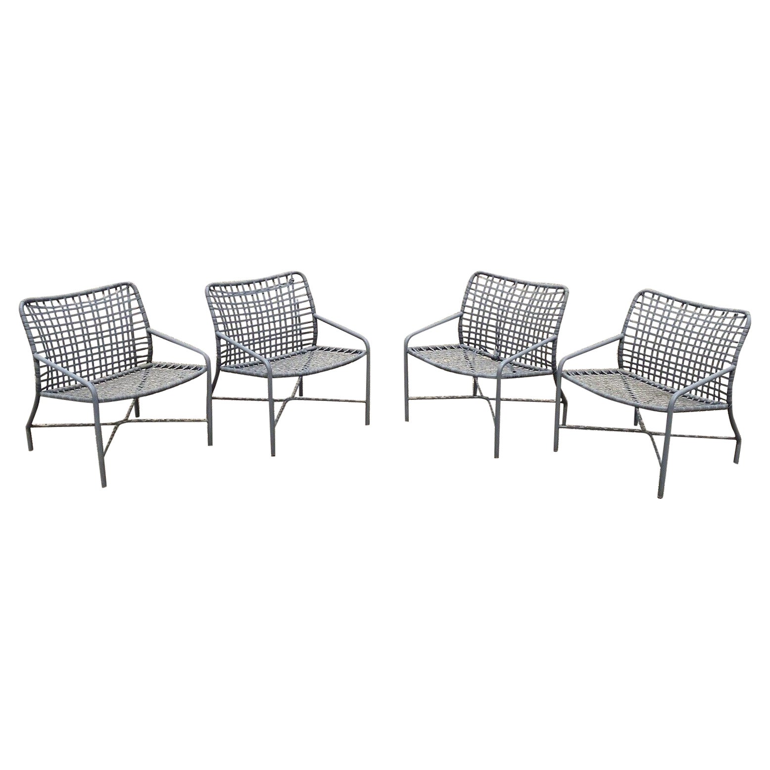 Tropitone Leilani Brown Jordan, struttura in alluminio, sedie a sdraio per piscina e patio - Set 4