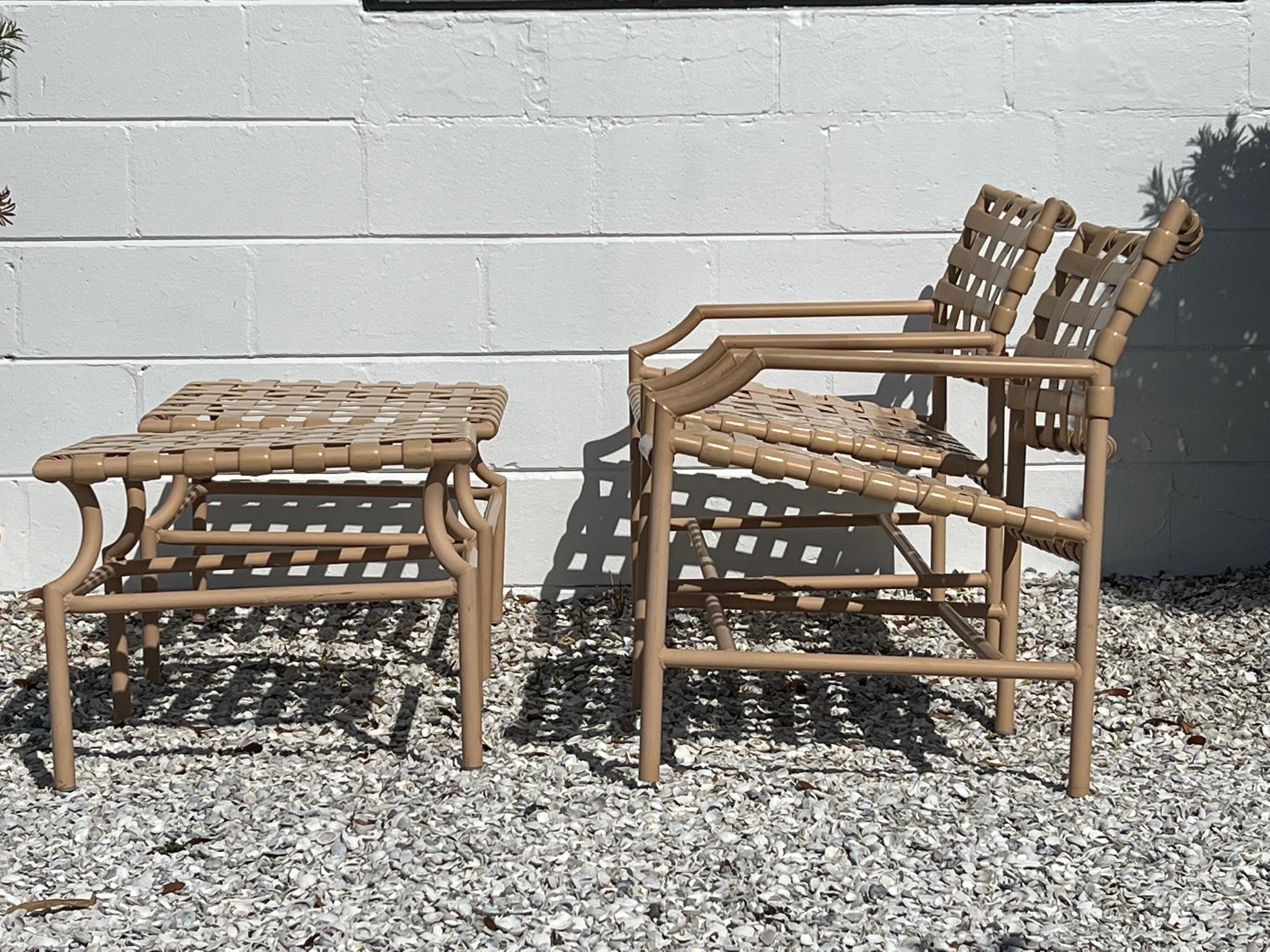 Late 20th Century Tropitone Lounge Chair Set For Sale