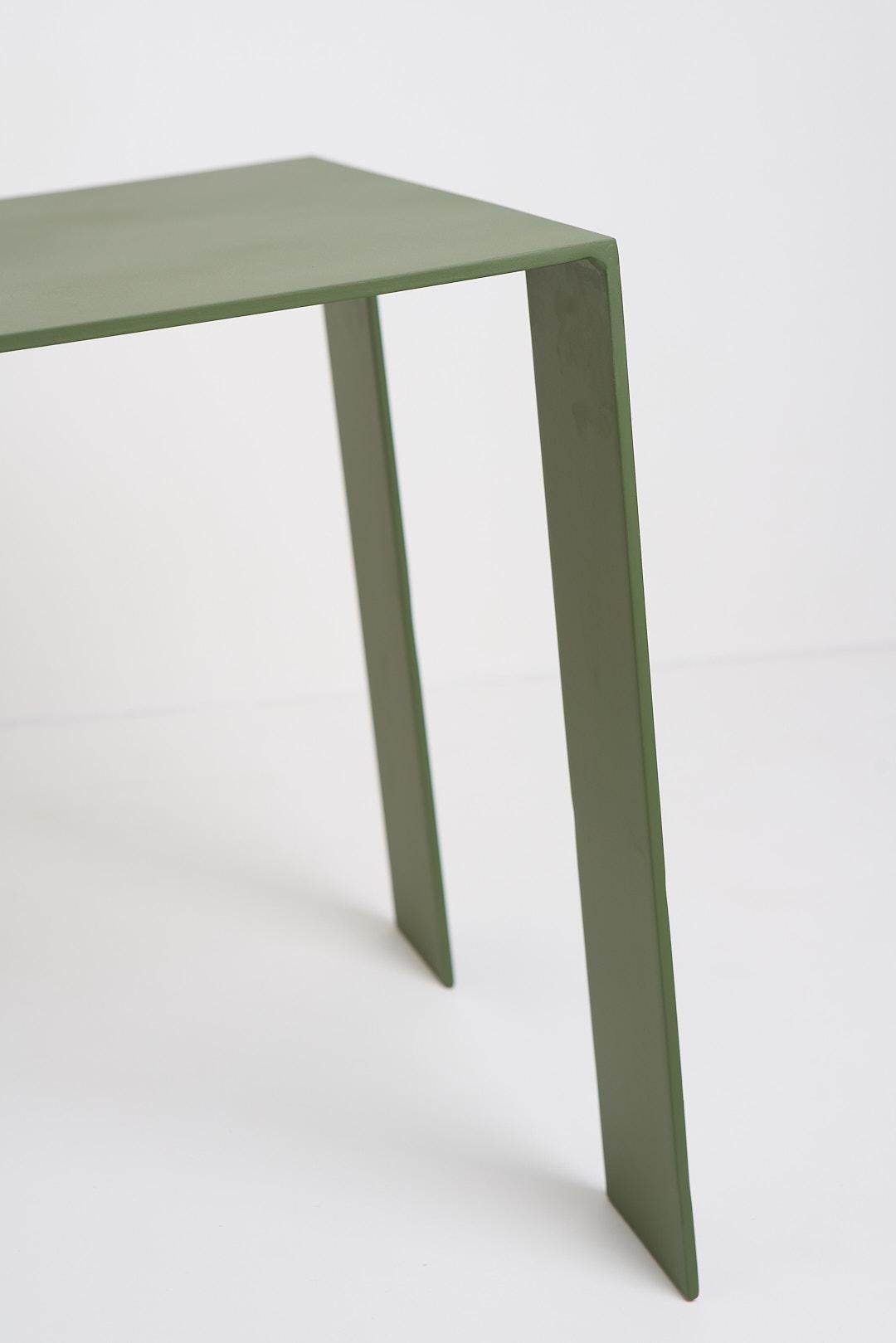 Tropos Collection, Military Green Steel Chair For Sale 7