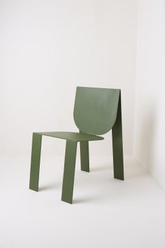 Tropos Collection, Military Green Steel Chair