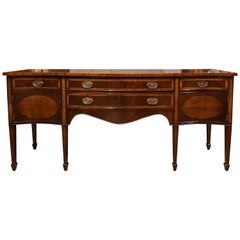 Trosby Furniture Sussex Georgian Style Sideboard in Mahogany and Inlaid Yew Wood