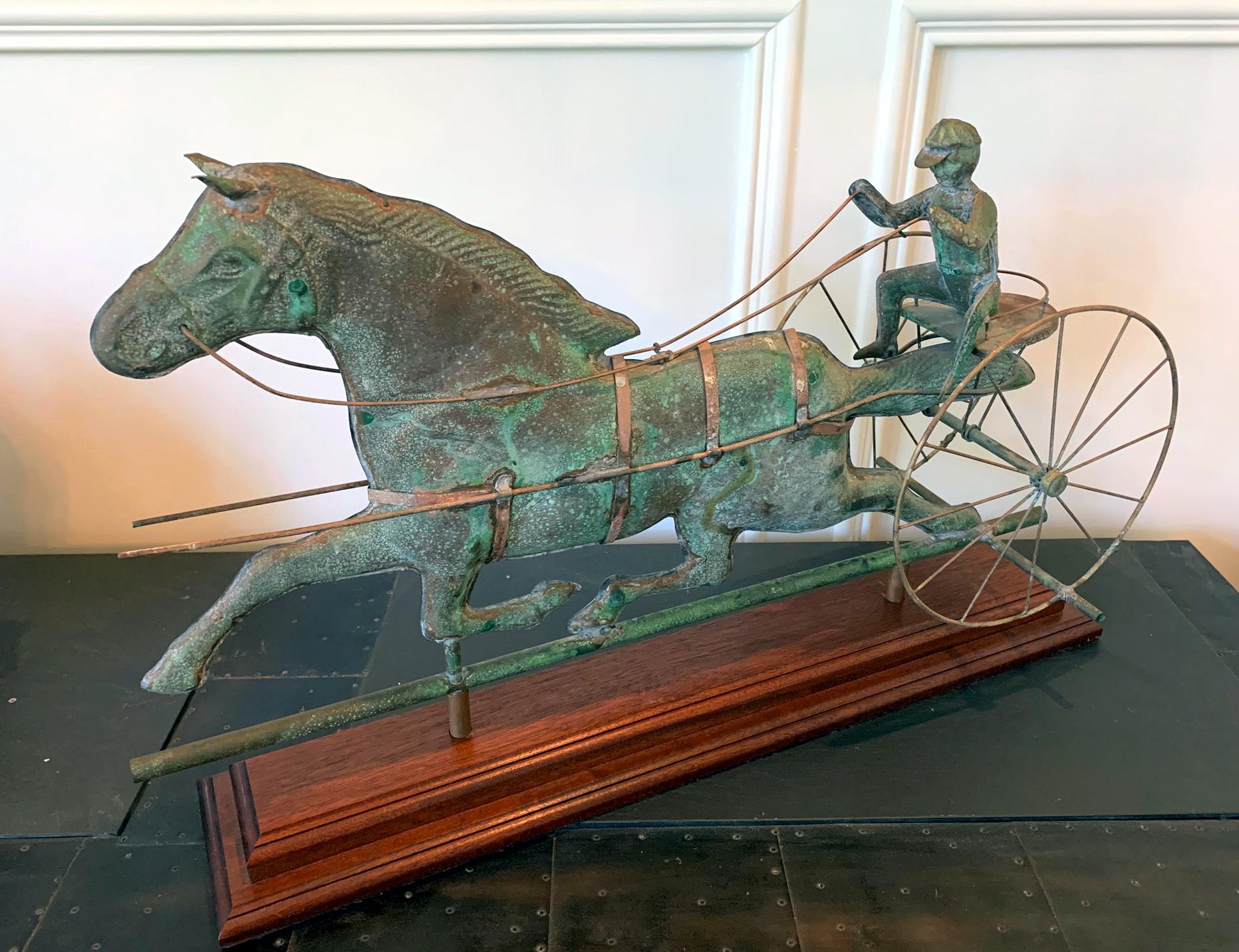 horse and buggy weathervane