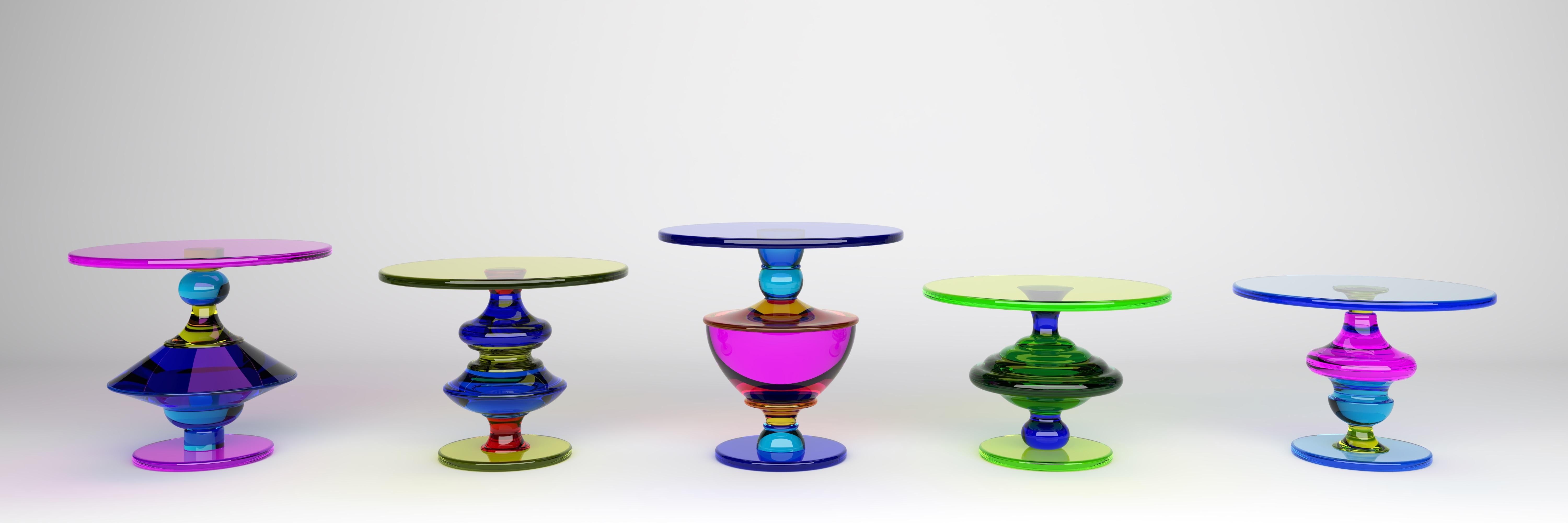 XXI secolo e contemporaneo Trottola 3 Coffee Table by Studio Superego for Superego Editions in vendita