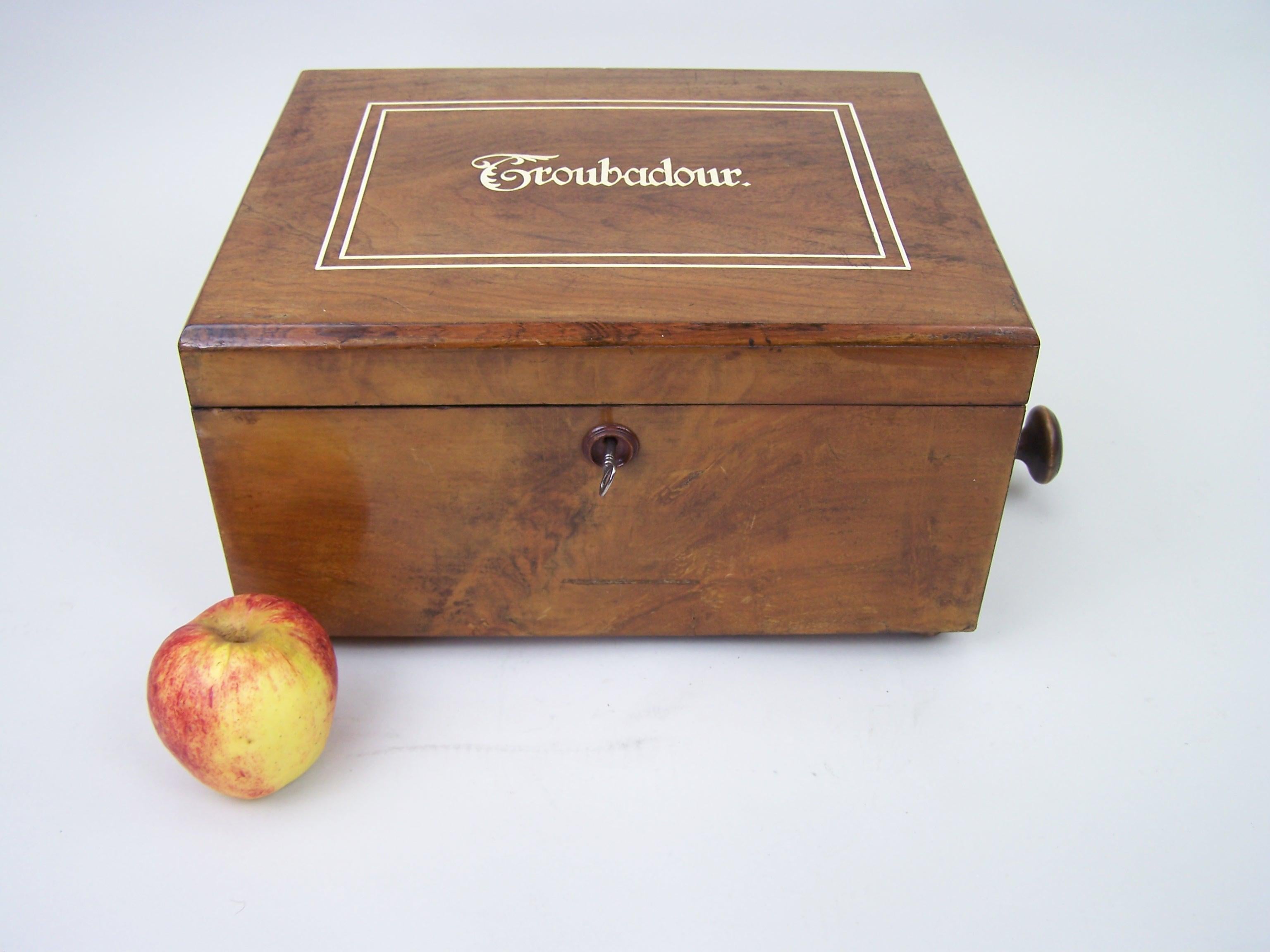 Début de l'époque victorienne Boîte à disques Troubadour