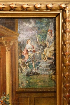 Troubadour Genre Painting Signed G. Castiglione