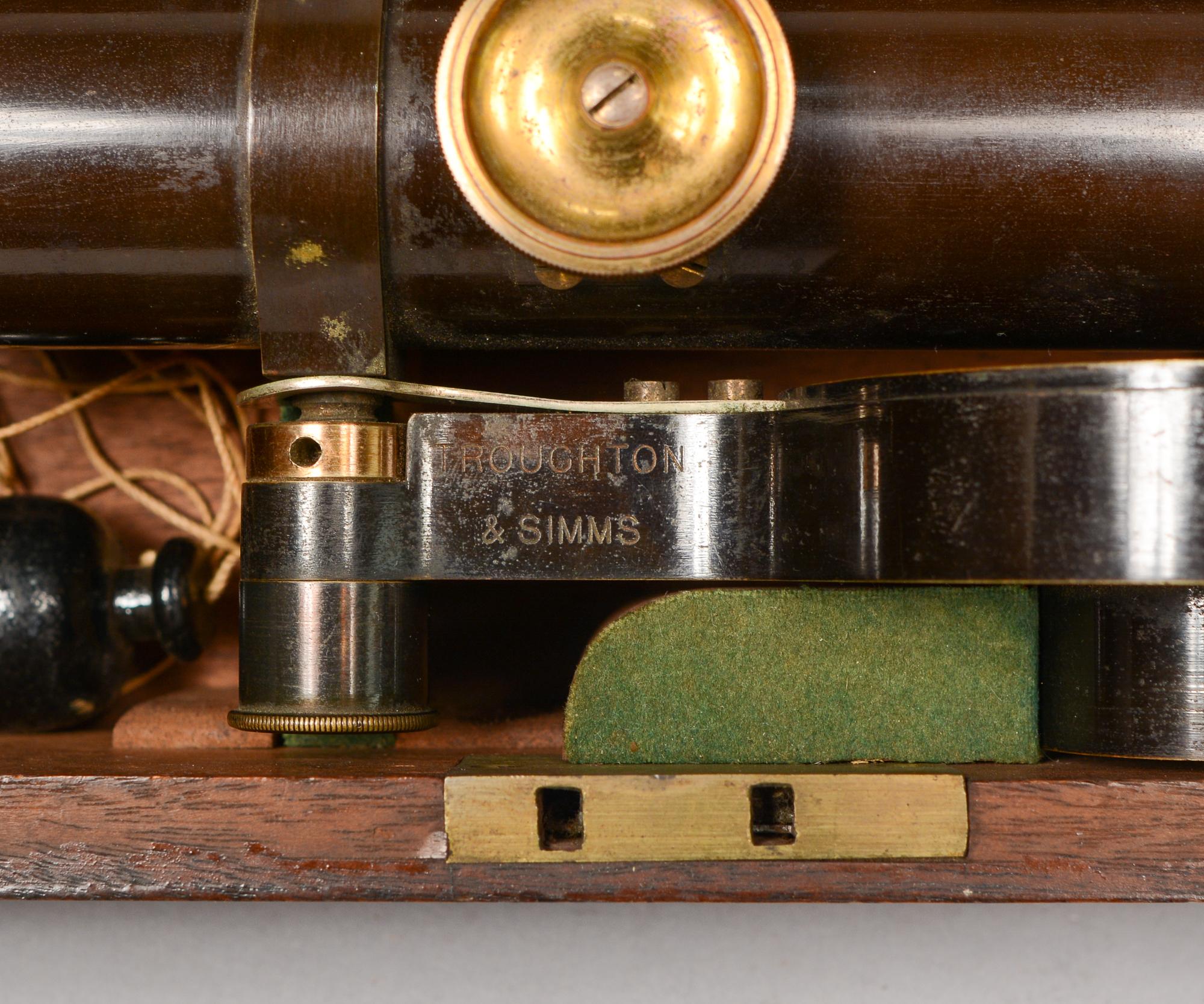 Troughton and Simms London Surveyor's Level in Mahogany Case 4