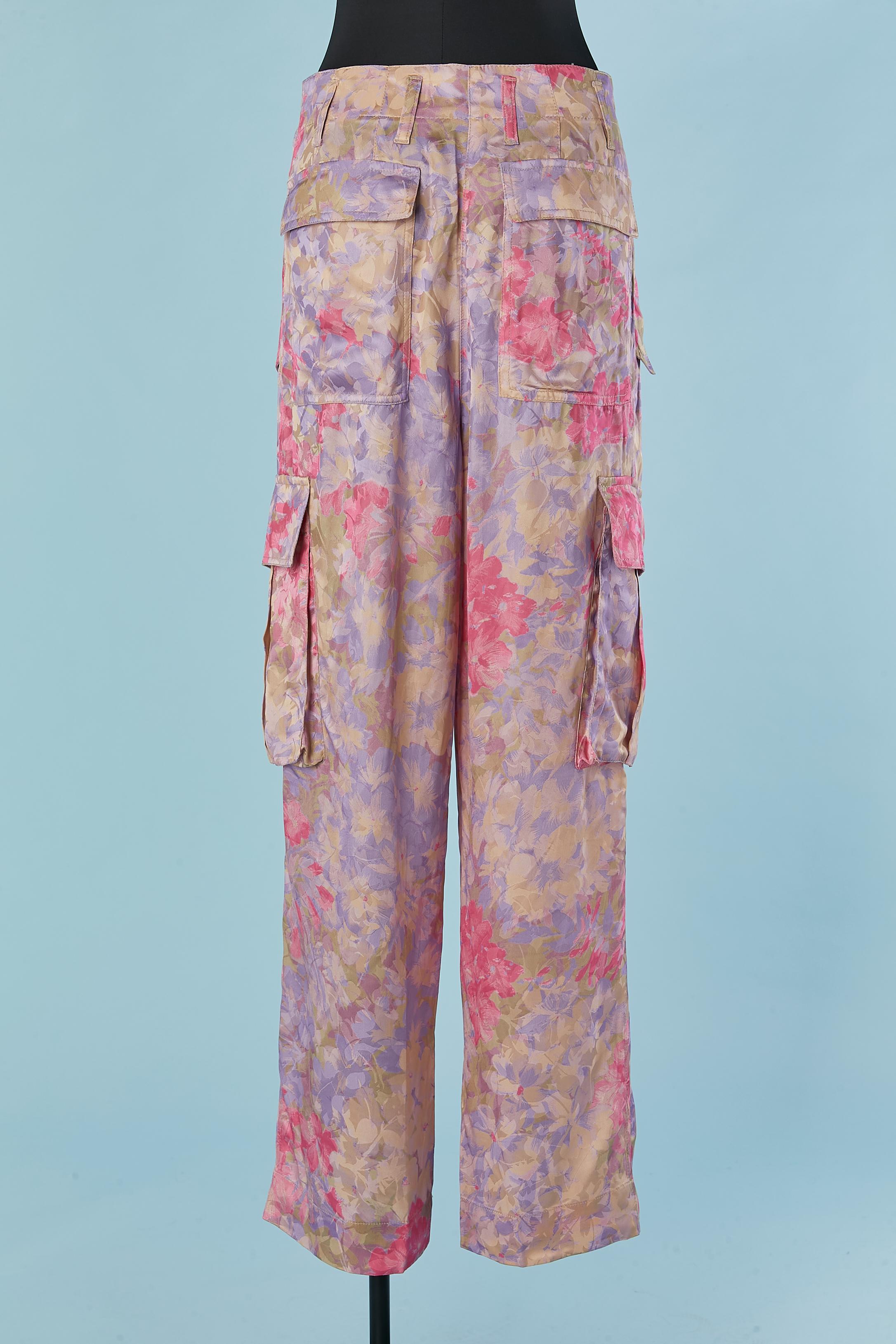 Trouser suit in flower jacquard pattern Dries Van Noten For Sale 8