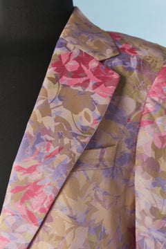 Trouser suit in flower jacquard pattern Dries Van Noten