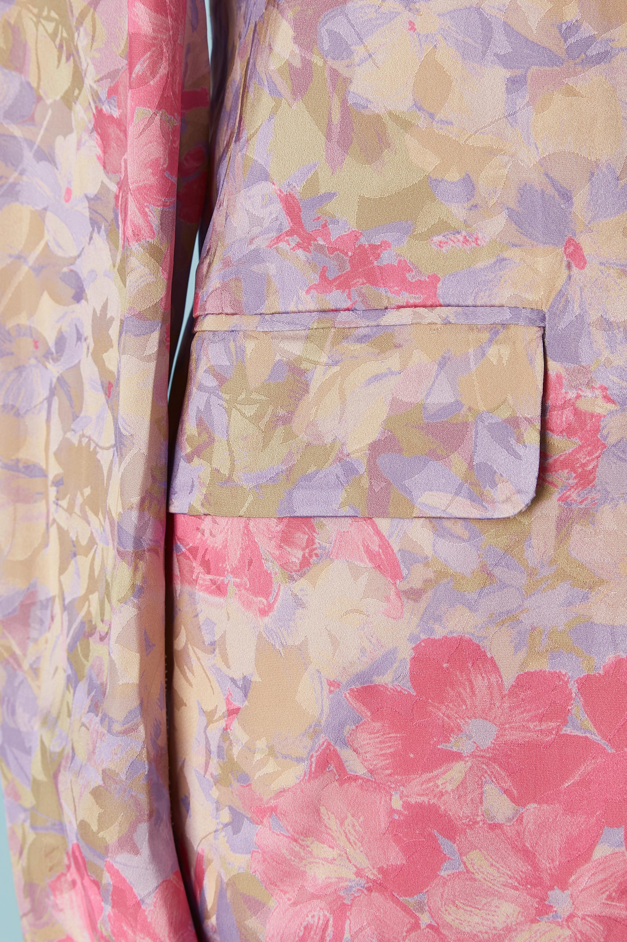 Trouser suit in flower jacquard pattern Dries Van Noten In Excellent Condition For Sale In Saint-Ouen-Sur-Seine, FR