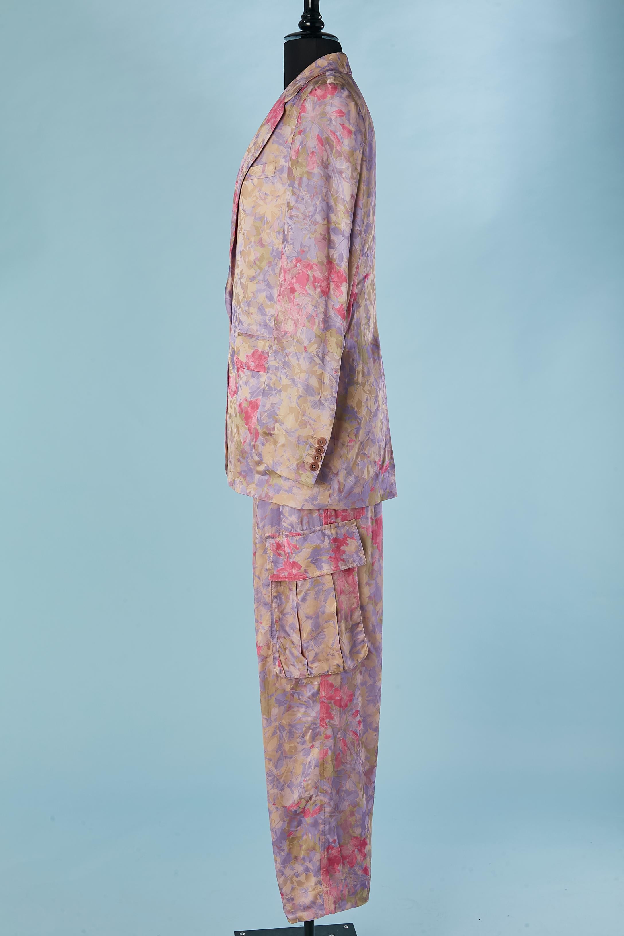 Trouser suit in flower jacquard pattern Dries Van Noten  For Sale 1