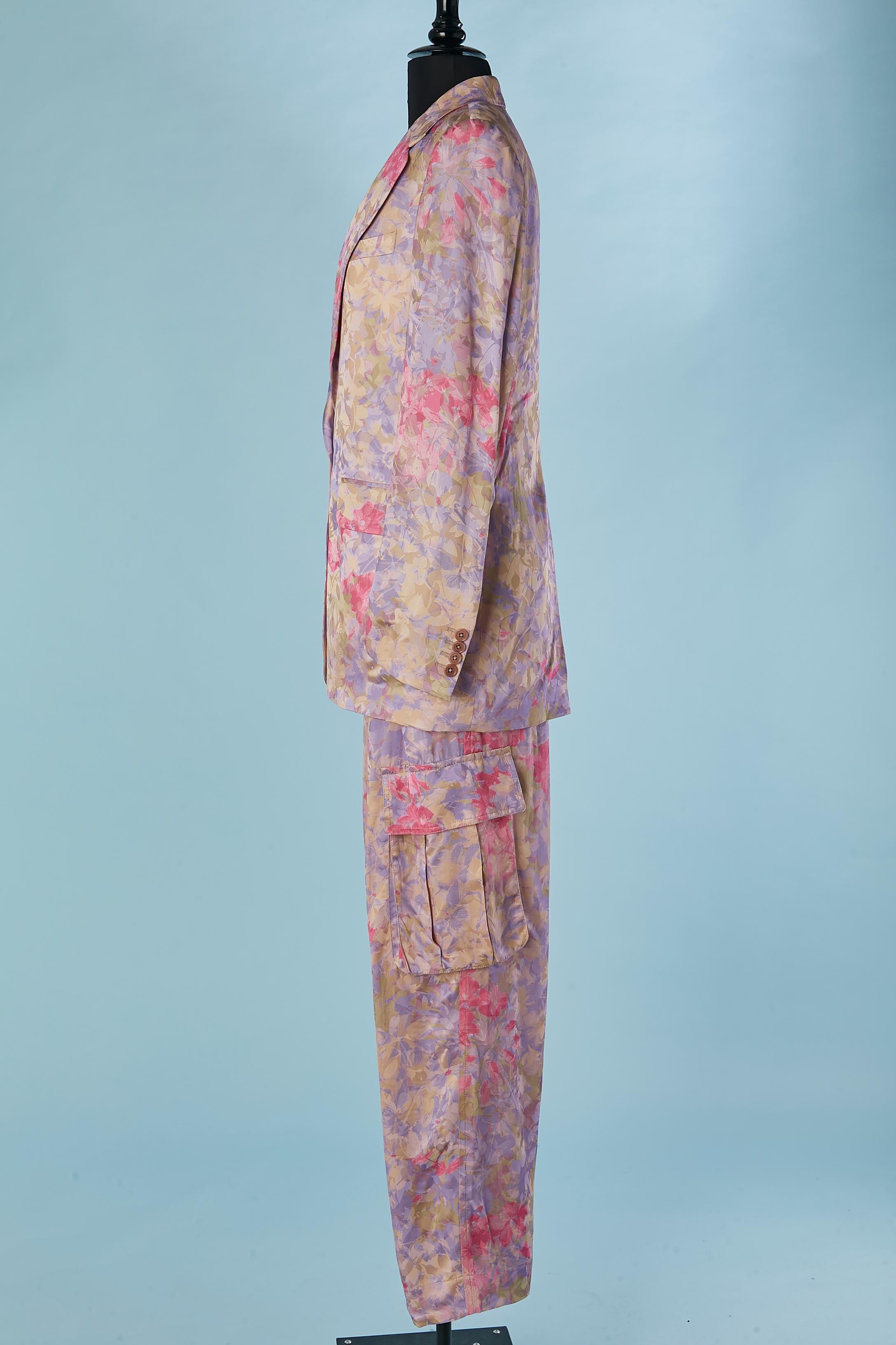Women's Trouser suit in flower jacquard pattern Dries Van Noten For Sale