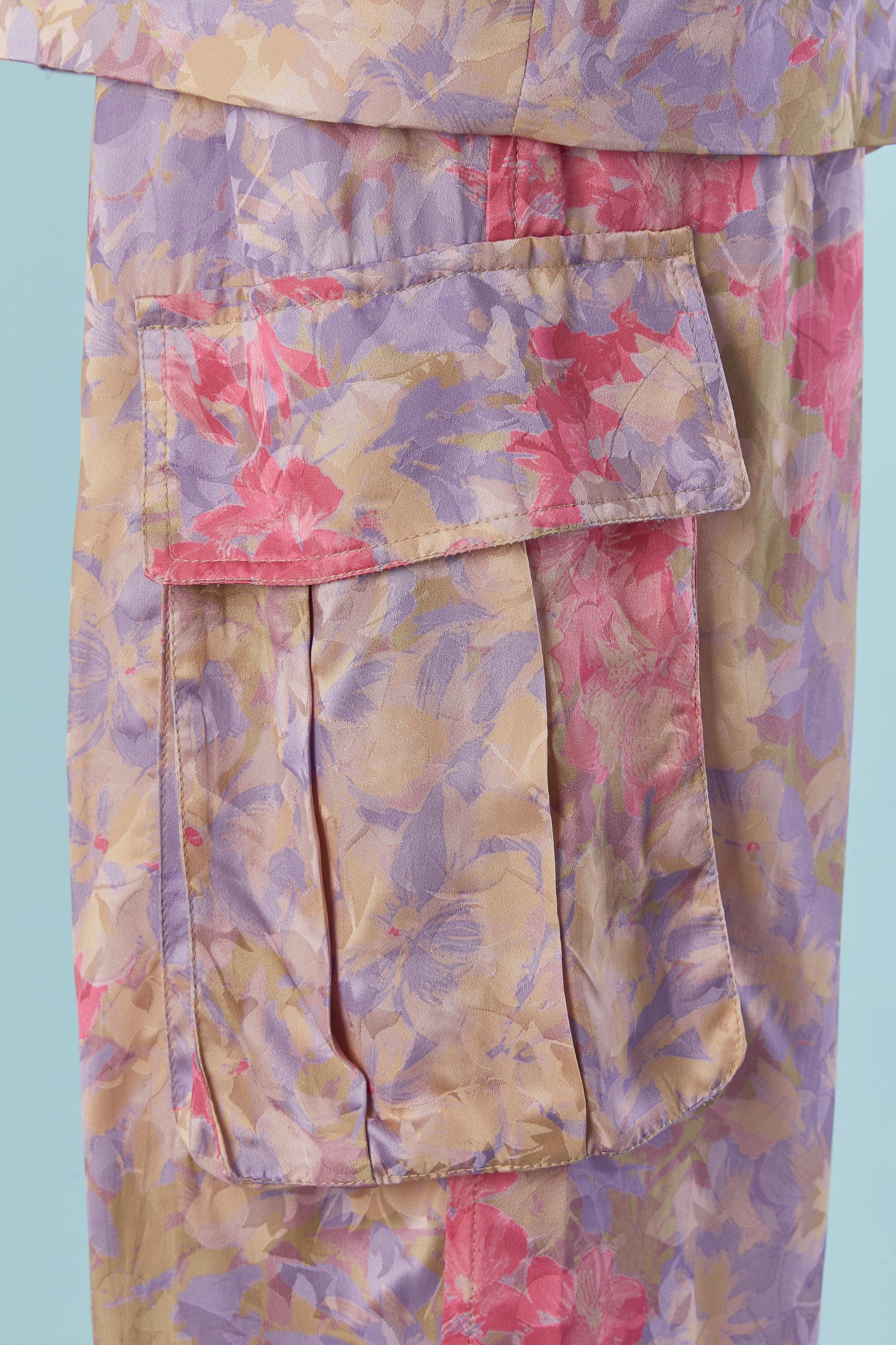 Trouser suit in flower jacquard pattern Dries Van Noten  For Sale 2