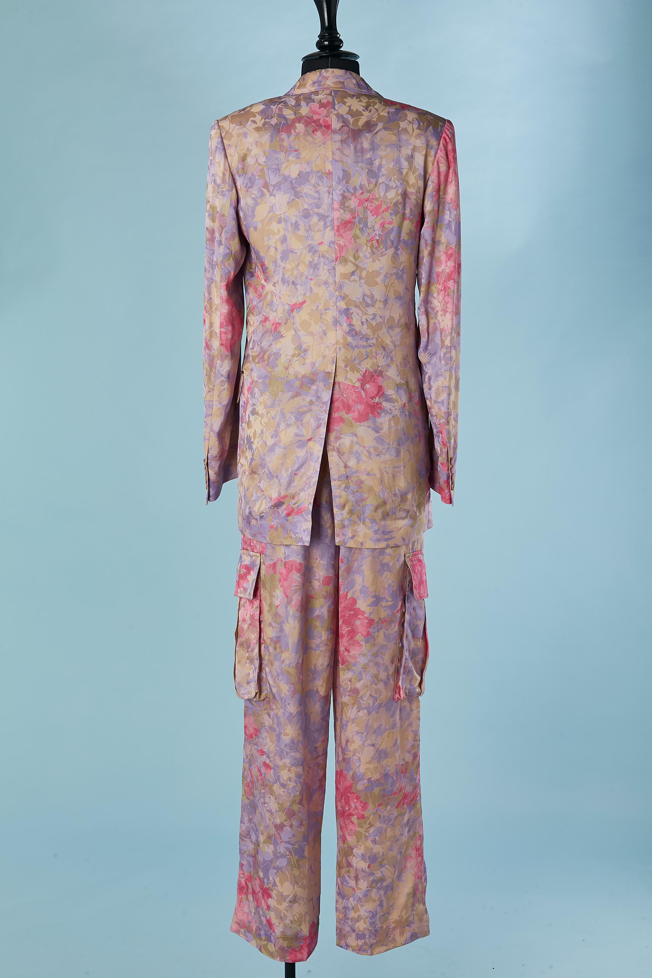 Trouser suit in flower jacquard pattern Dries Van Noten  For Sale 3
