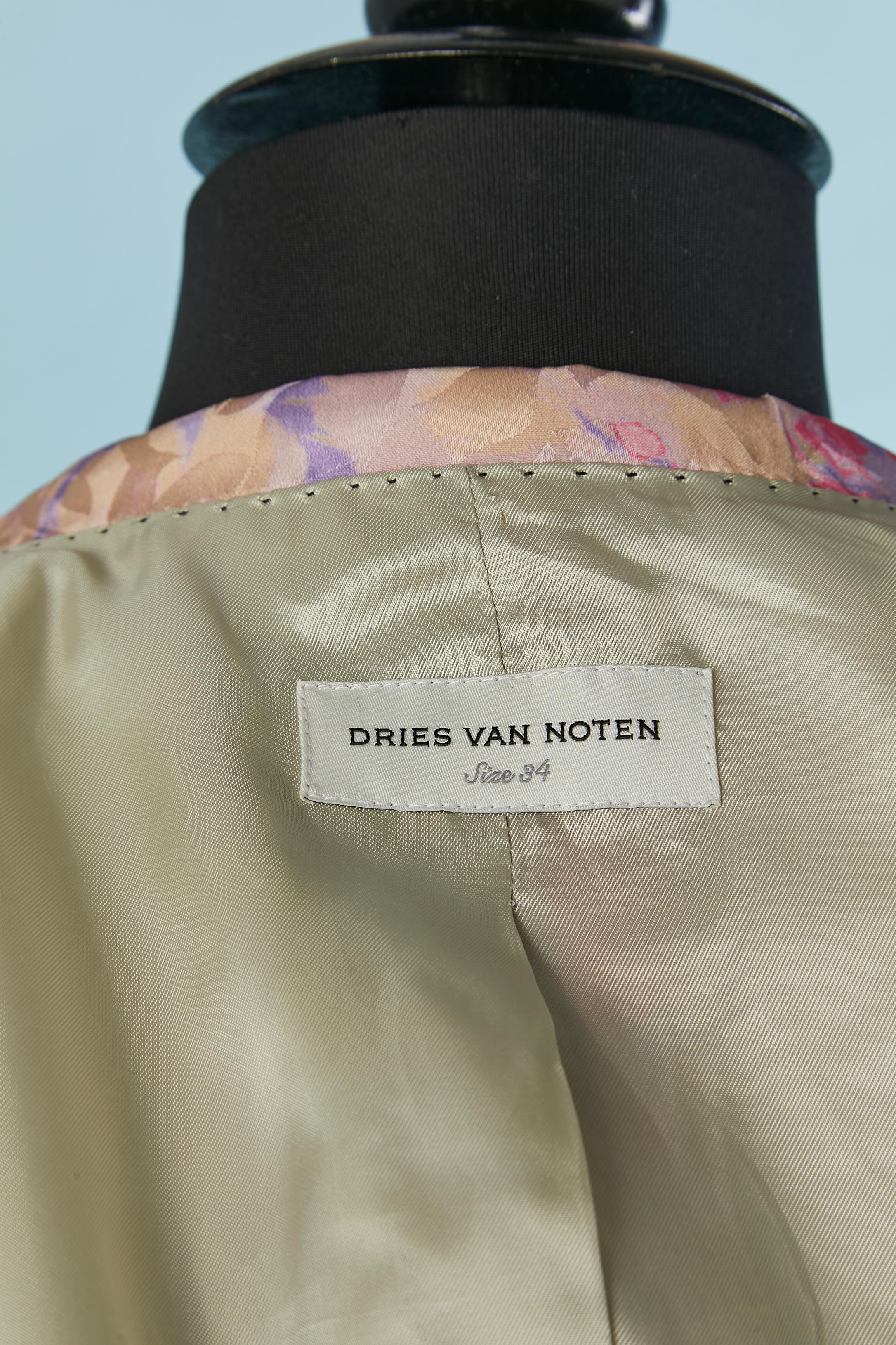 Combinaison pantalon en jacquard fleuri Dries Van Noten  en vente 4