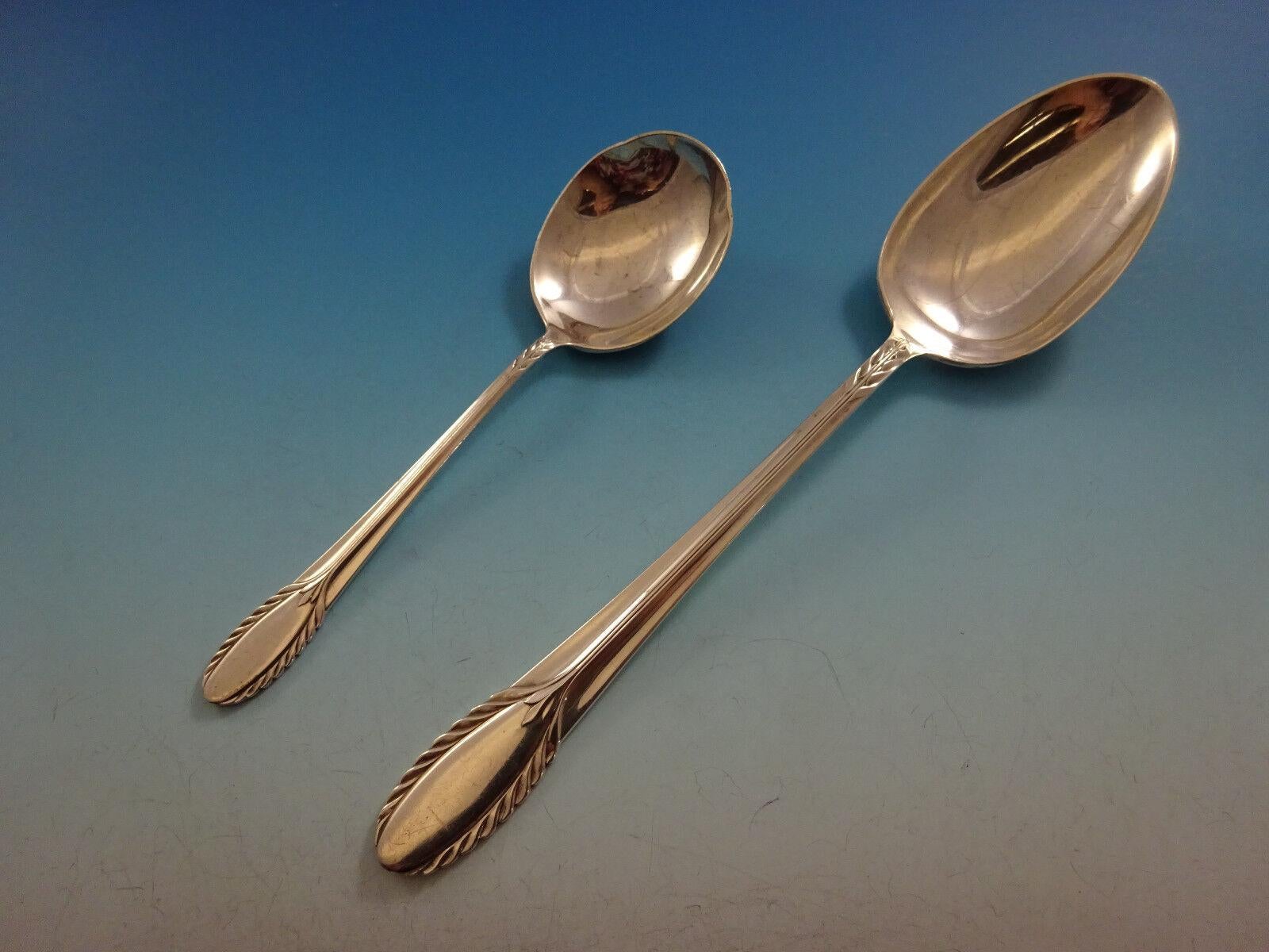 Trousseau by International Sterling Silber Besteck Set 8 Service 36 Teile Abendessen (Mitte des 20. Jahrhunderts) im Angebot