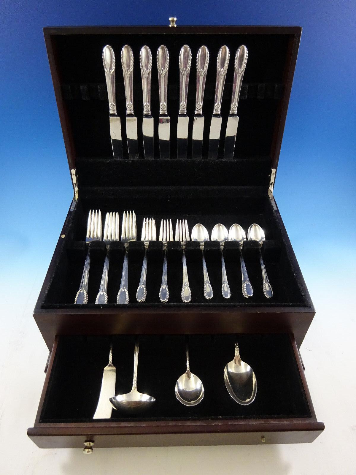 Trousseau by International Sterling Silber Besteck Set 8 Service 36 Teile Abendessen im Angebot 3
