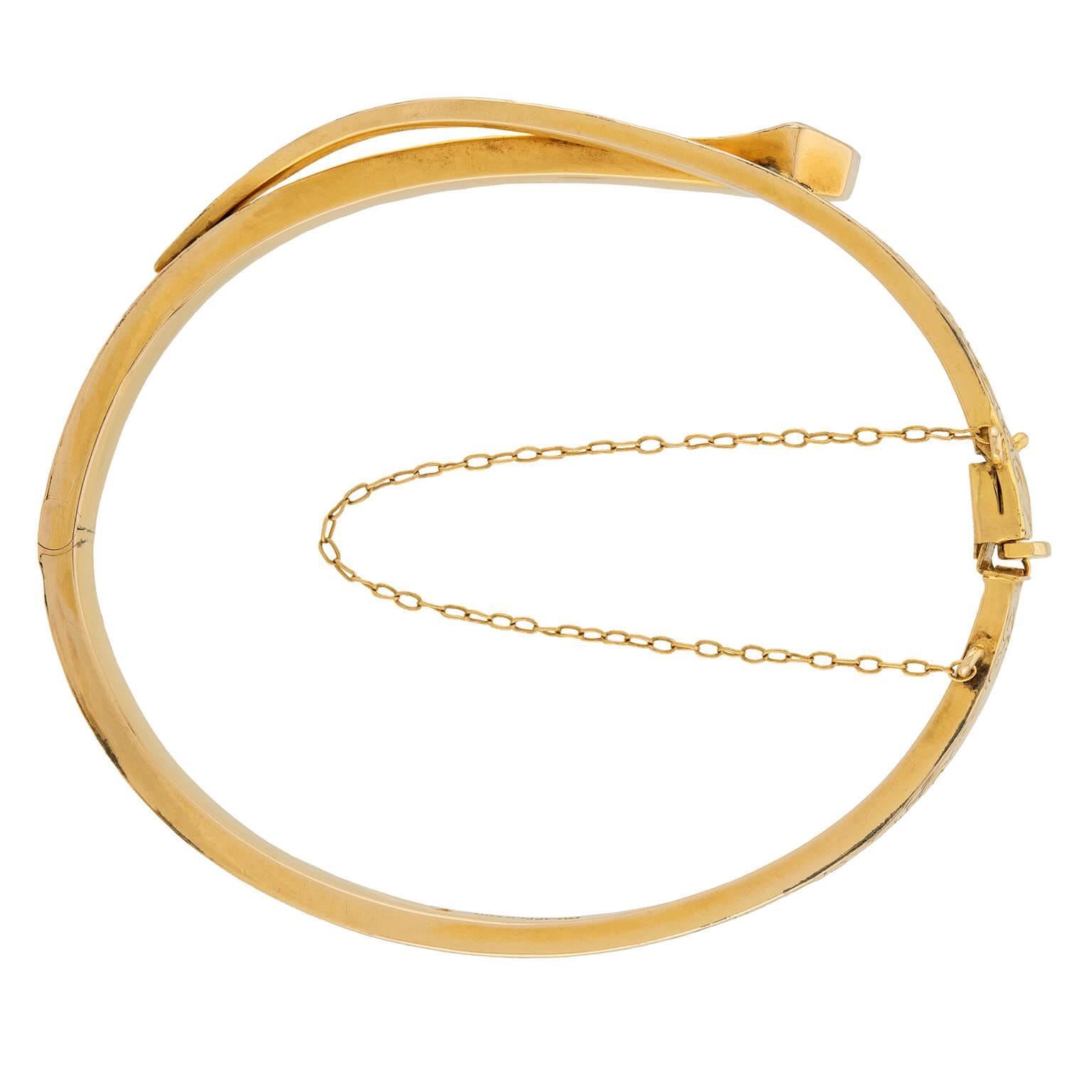 Édouardien TROUT & CO. Bracelet édouardien à clous 14k en vente
