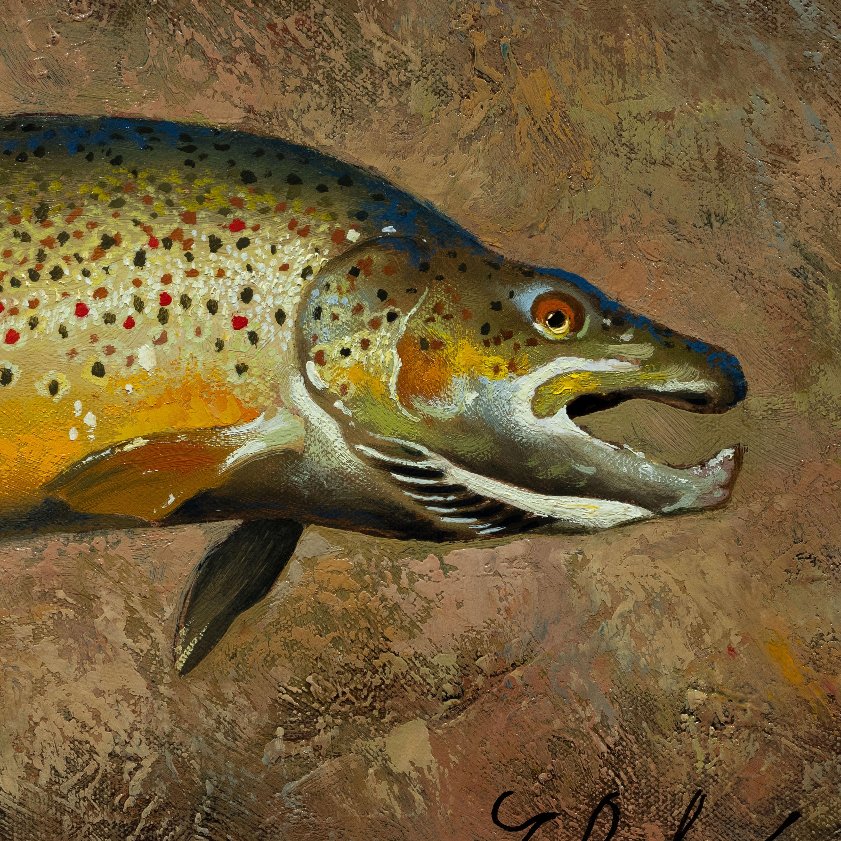 Trout Collection Original Oil Paintings by Greg Parker For Sale 4