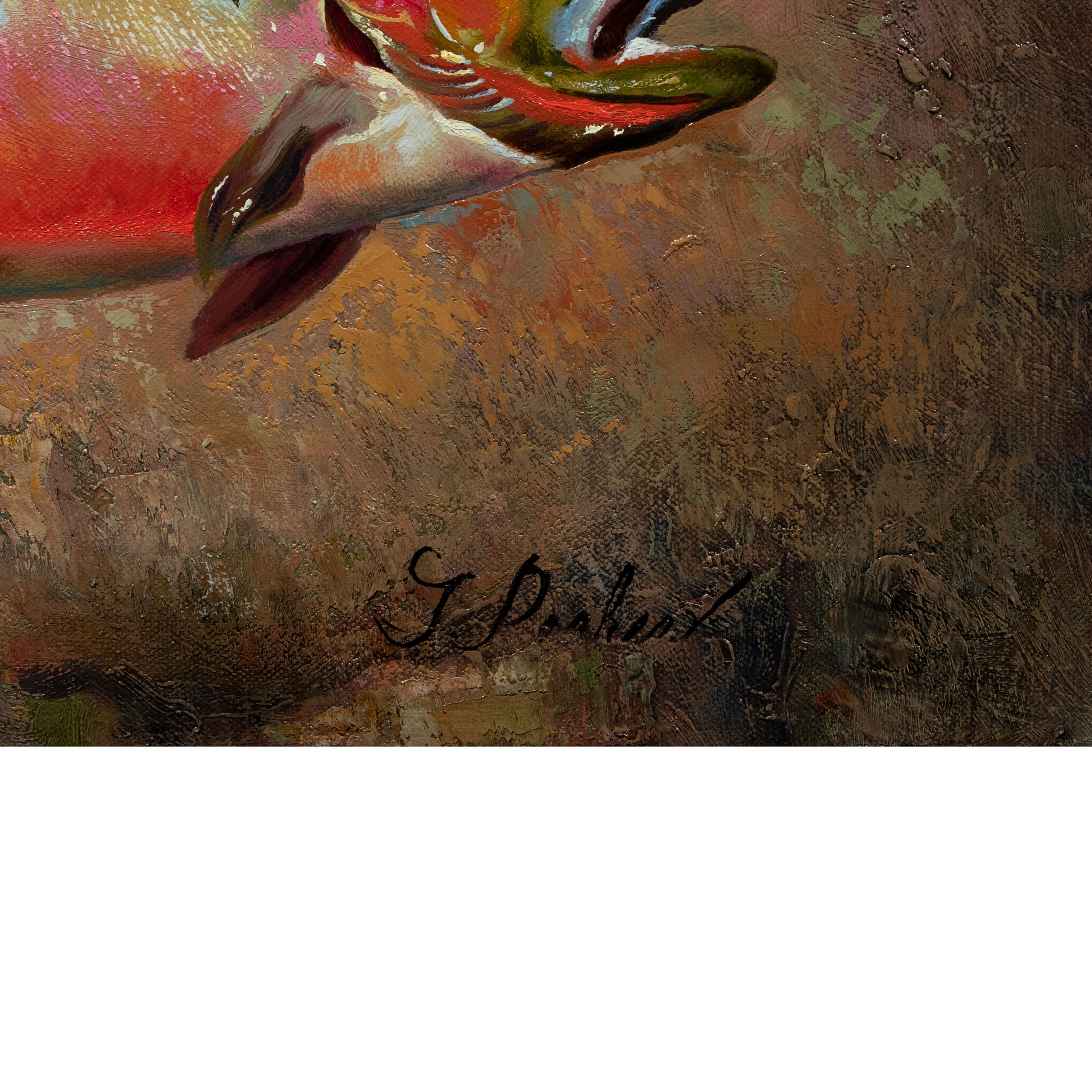 Trout Collection Original Oil Paintings by Greg Parker In New Condition For Sale In Coeur d'Alene, ID